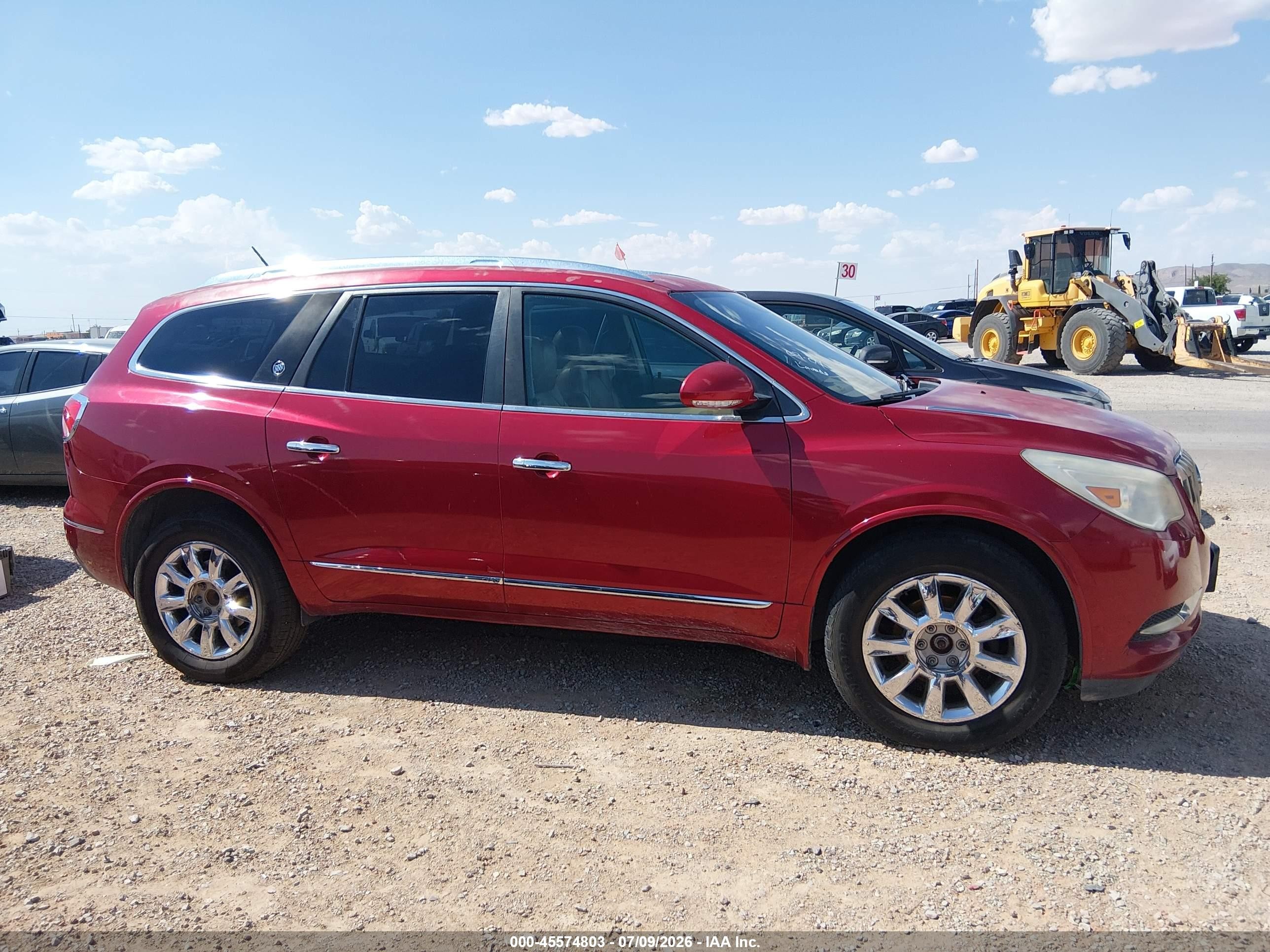 2014 Buick Enclave Leather Maroon vin: 5GAKRBKD1EJ161907