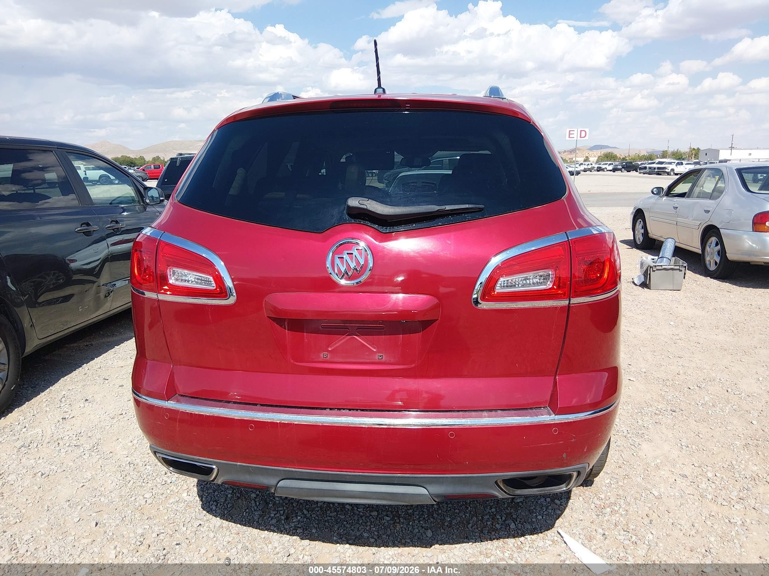2014 Buick Enclave Leather Maroon vin: 5GAKRBKD1EJ161907