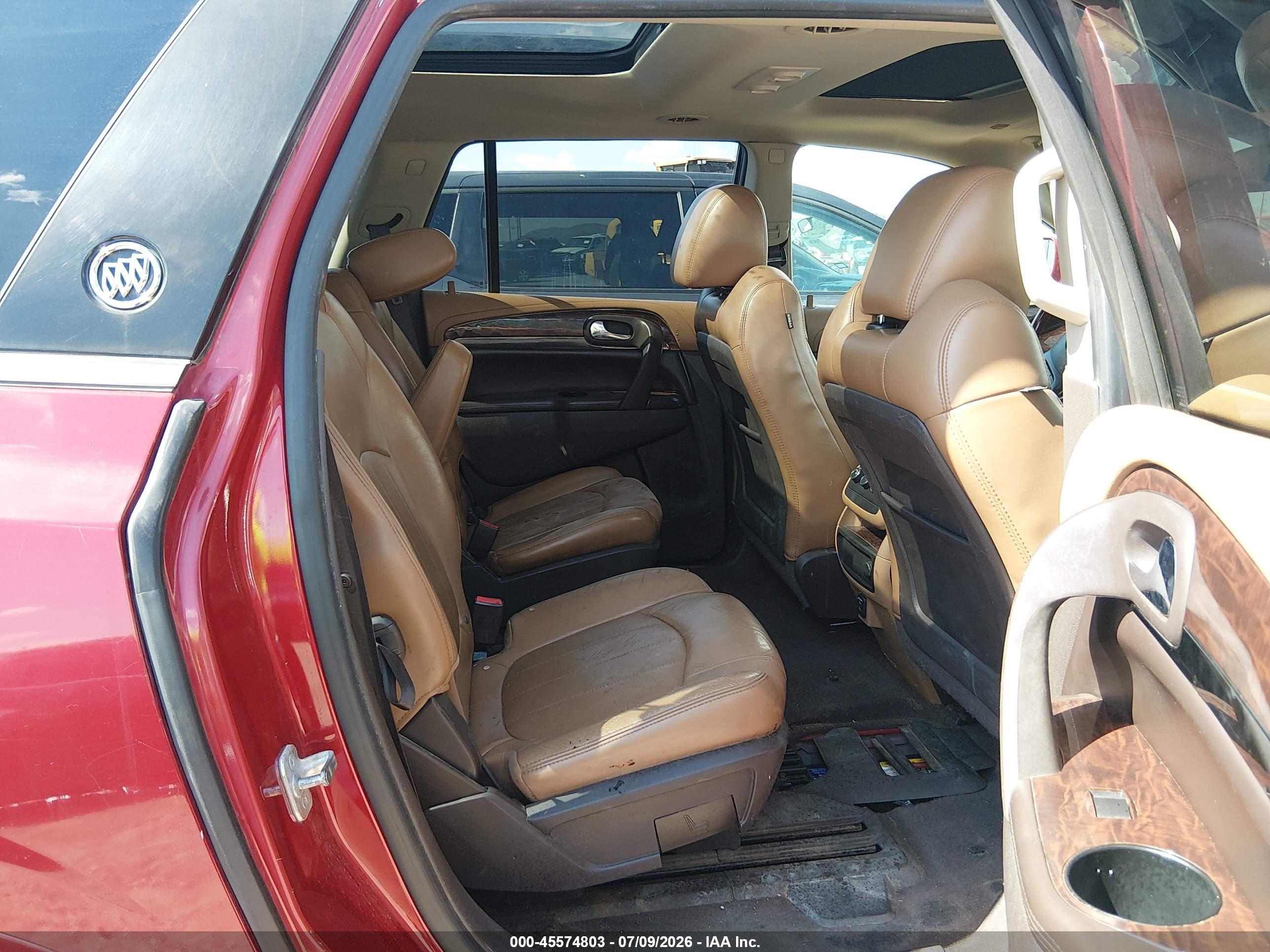 2014 Buick Enclave Leather Maroon vin: 5GAKRBKD1EJ161907