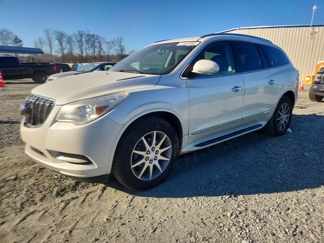2014 Buick Enclave White vin: 5GAKRBKD1EJ249517