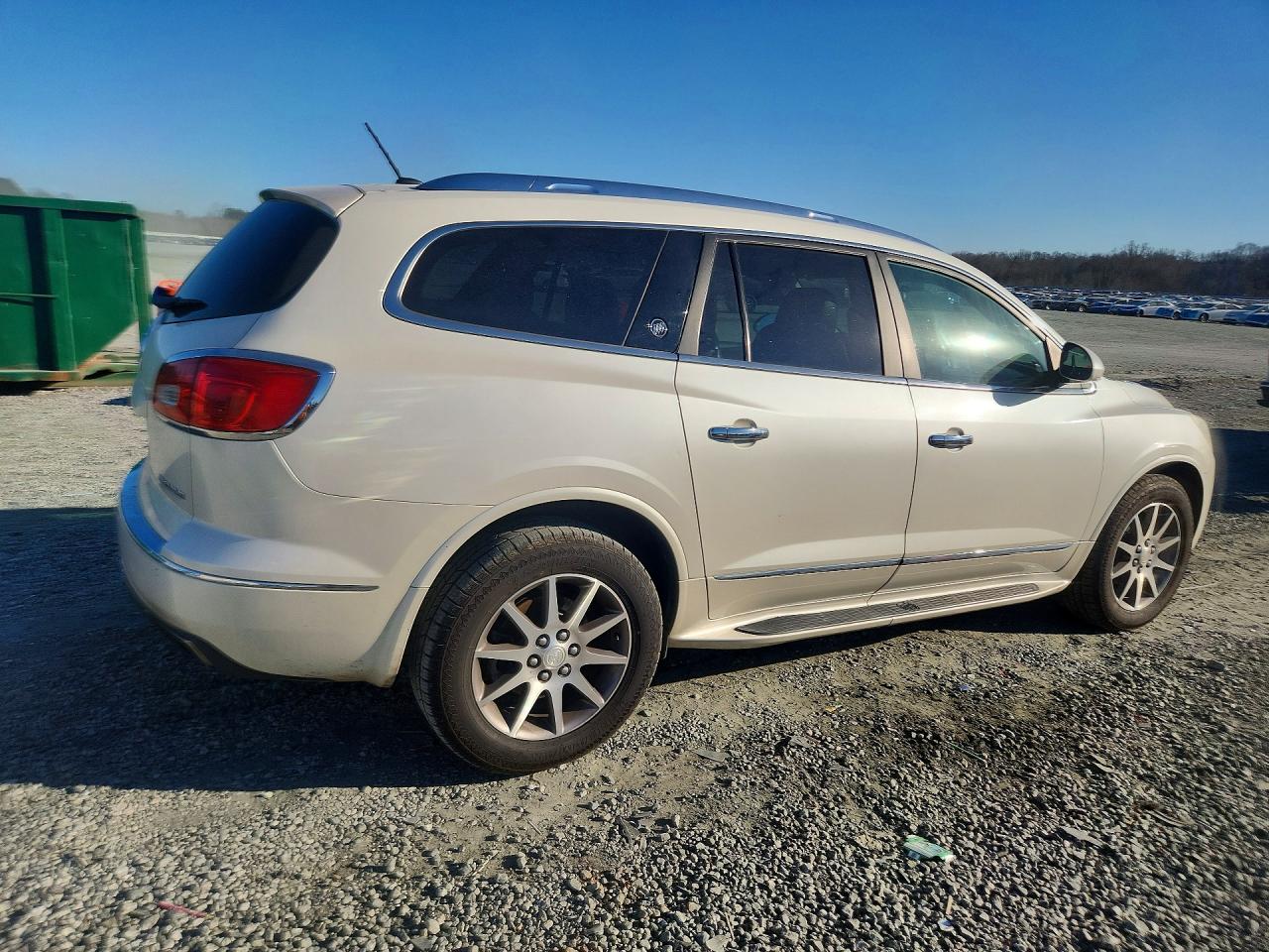 2014 Buick Enclave White vin: 5GAKRBKD1EJ249517