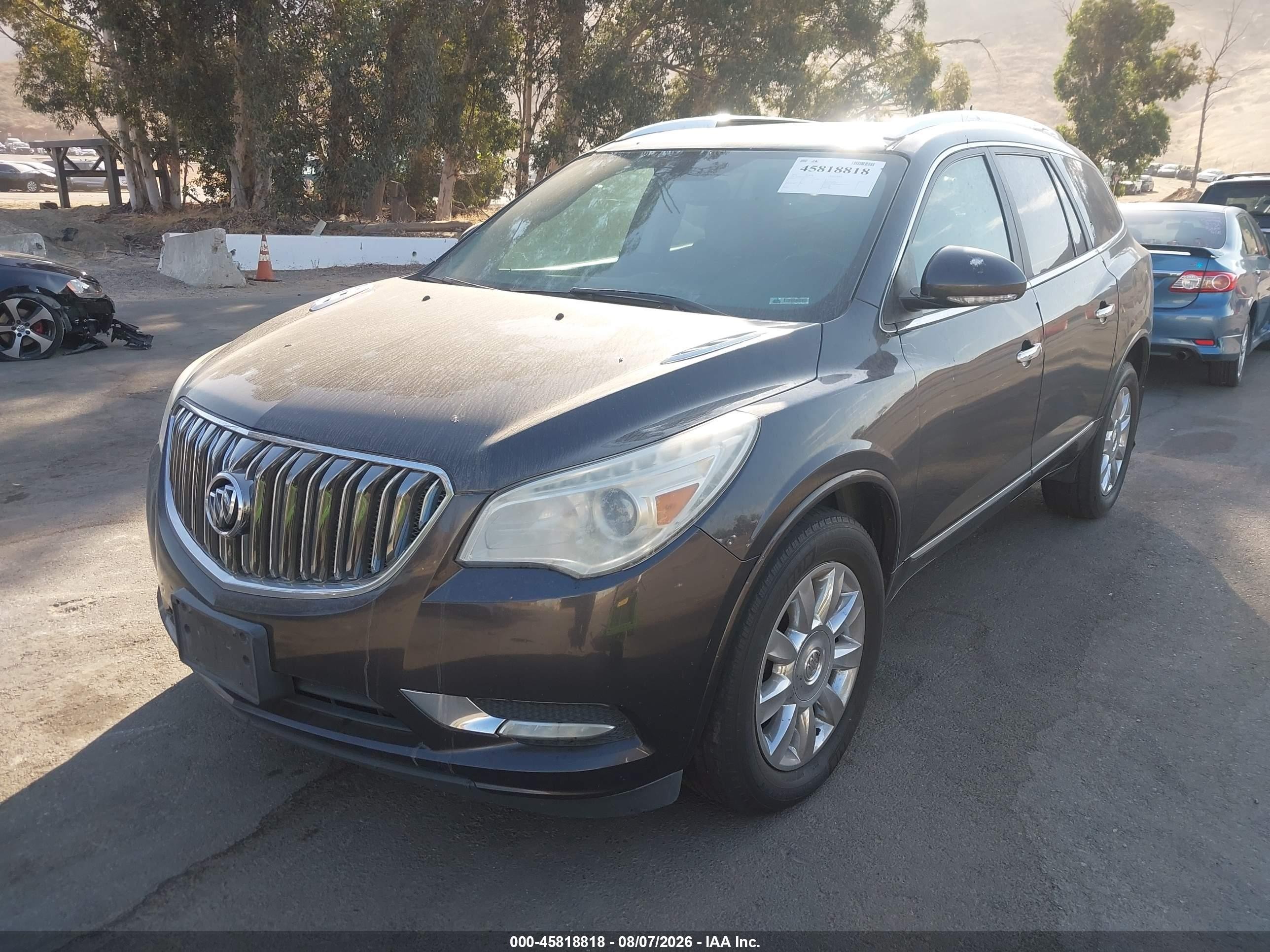 2014 Buick Enclave Leather Gray vin: 5GAKRBKD1EJ344322