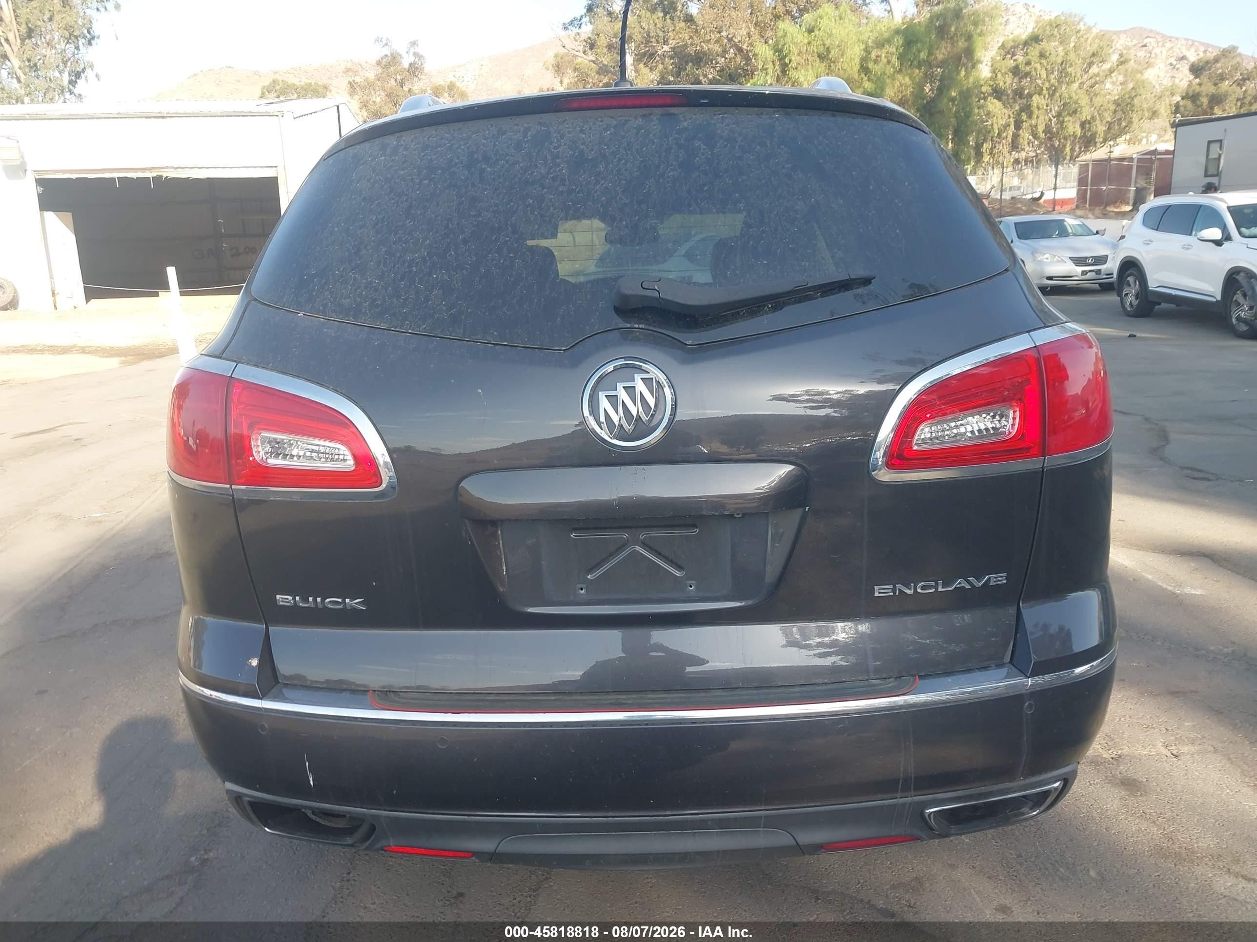 2014 Buick Enclave Leather Gray vin: 5GAKRBKD1EJ344322