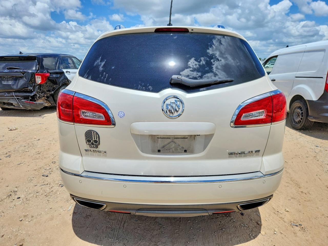 2014 Buick Enclave Белый vin: 5GAKRBKD1EJ344465