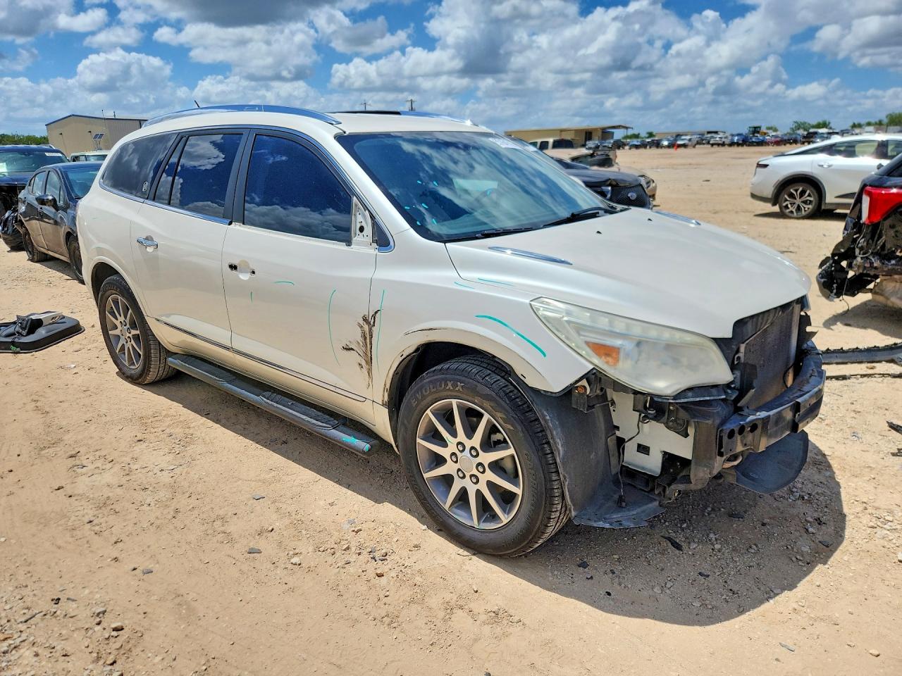 2014 Buick Enclave Белый vin: 5GAKRBKD1EJ344465