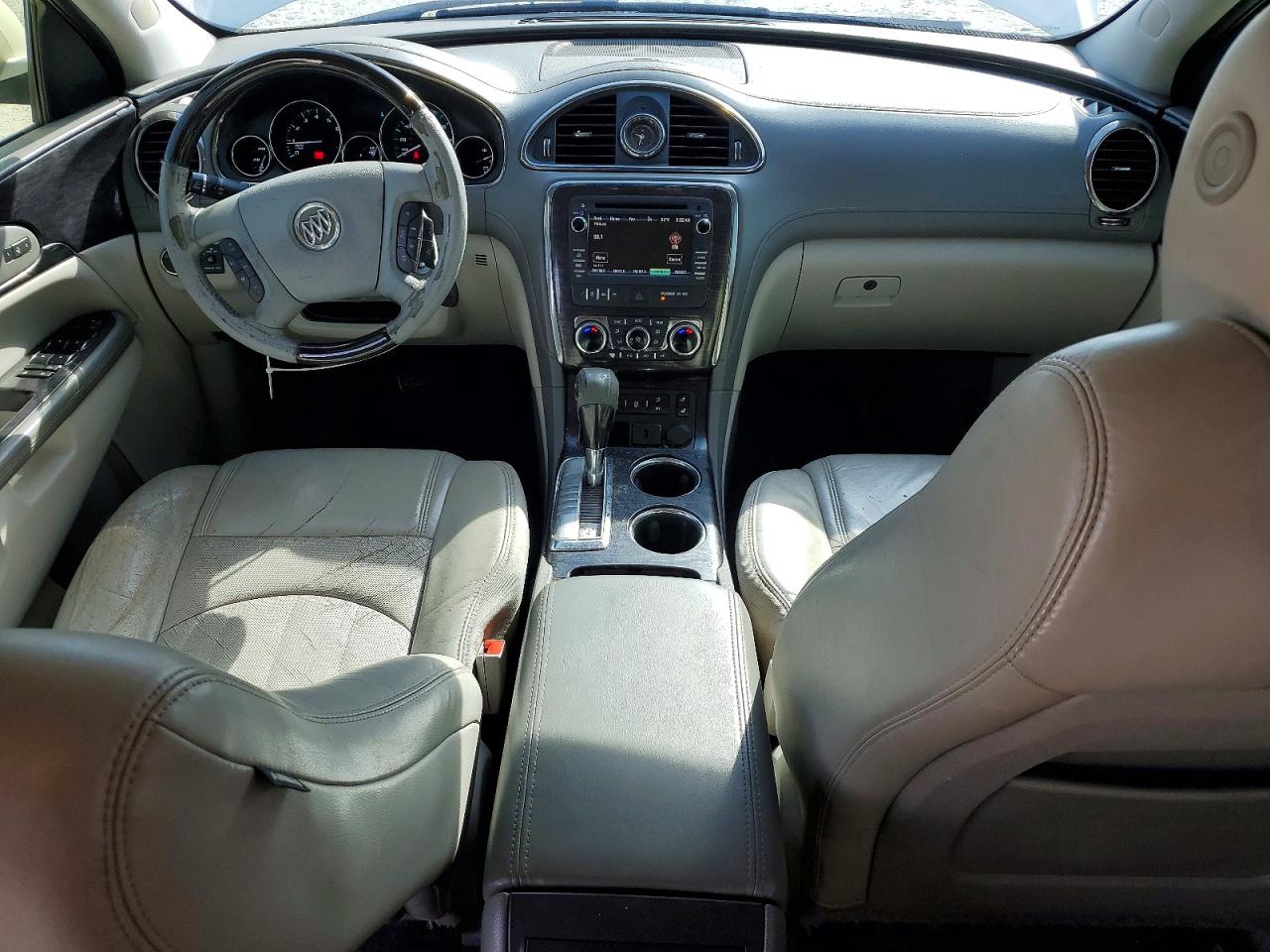 2015 Buick Enclave White vin: 5GAKRBKD1FJ105287