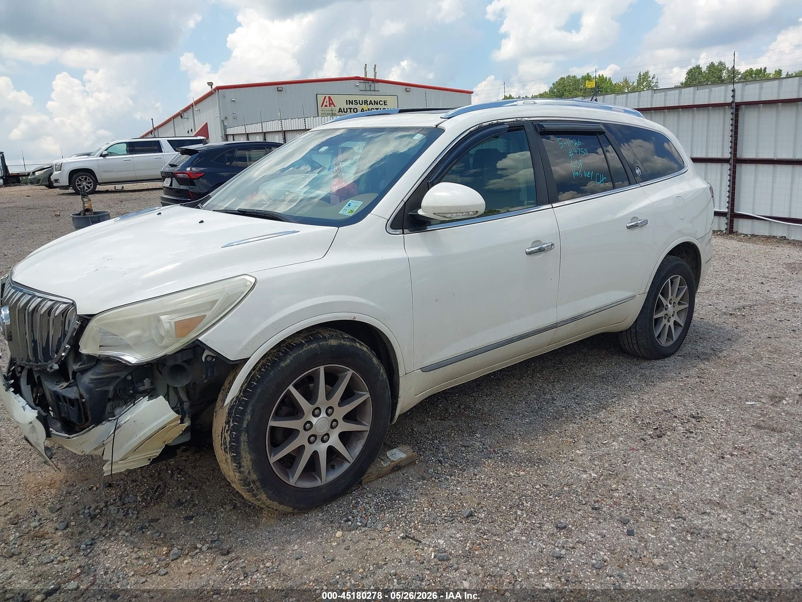2015 Buick Enclave Leather White vin: 5GAKRBKD1FJ259921