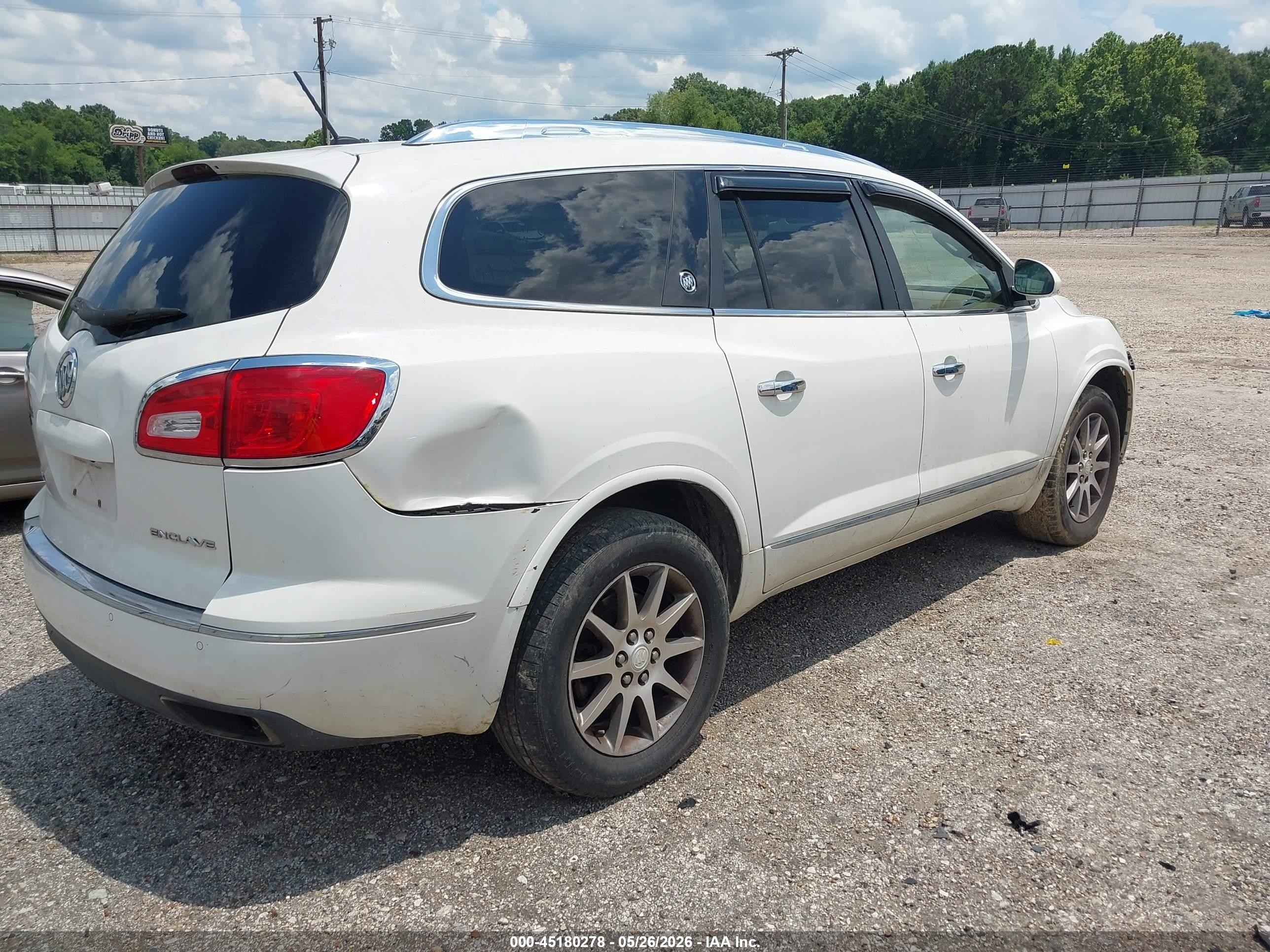 2015 Buick Enclave Leather White vin: 5GAKRBKD1FJ259921