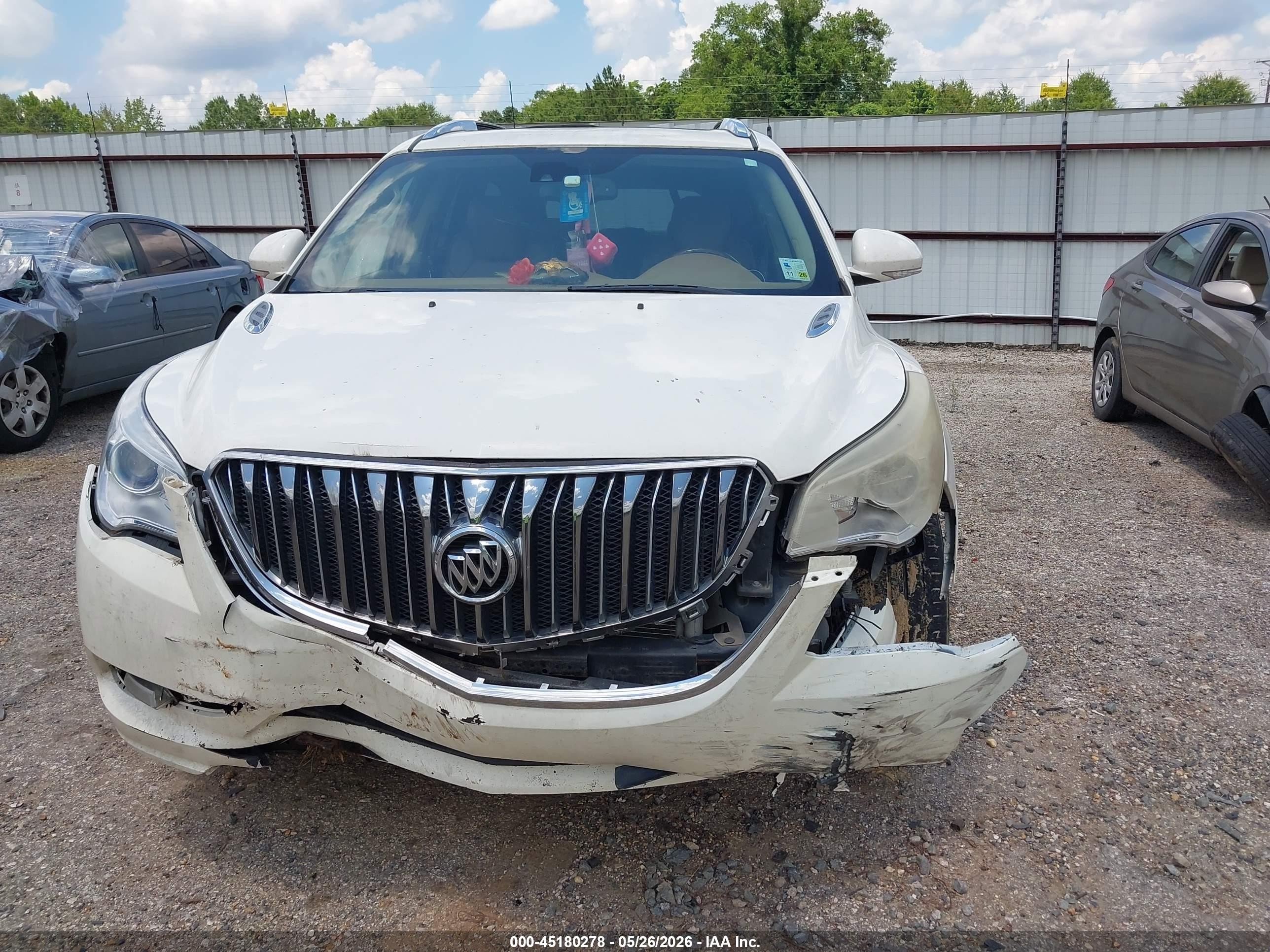 2015 Buick Enclave Leather White vin: 5GAKRBKD1FJ259921