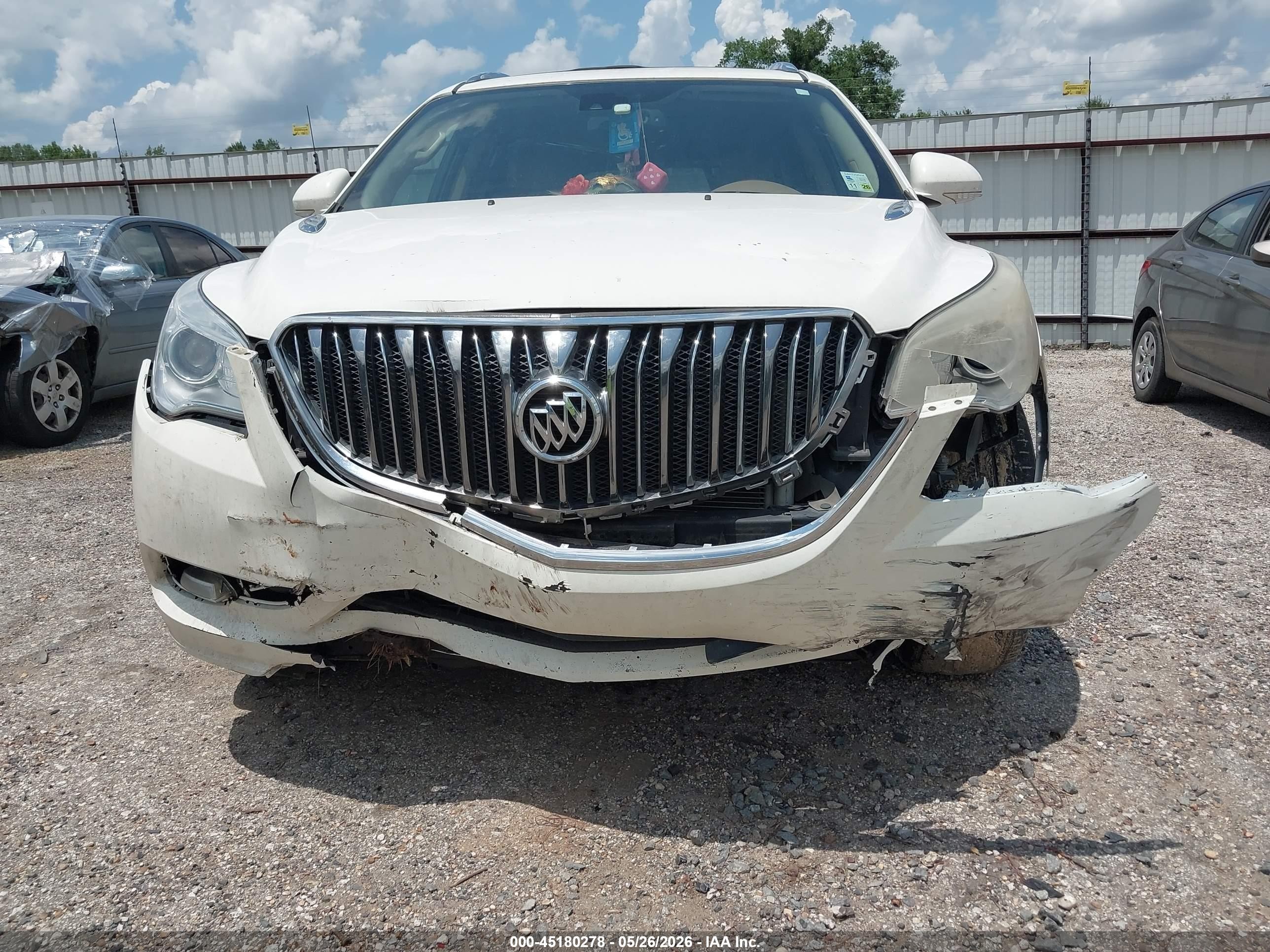 2015 Buick Enclave Leather White vin: 5GAKRBKD1FJ259921