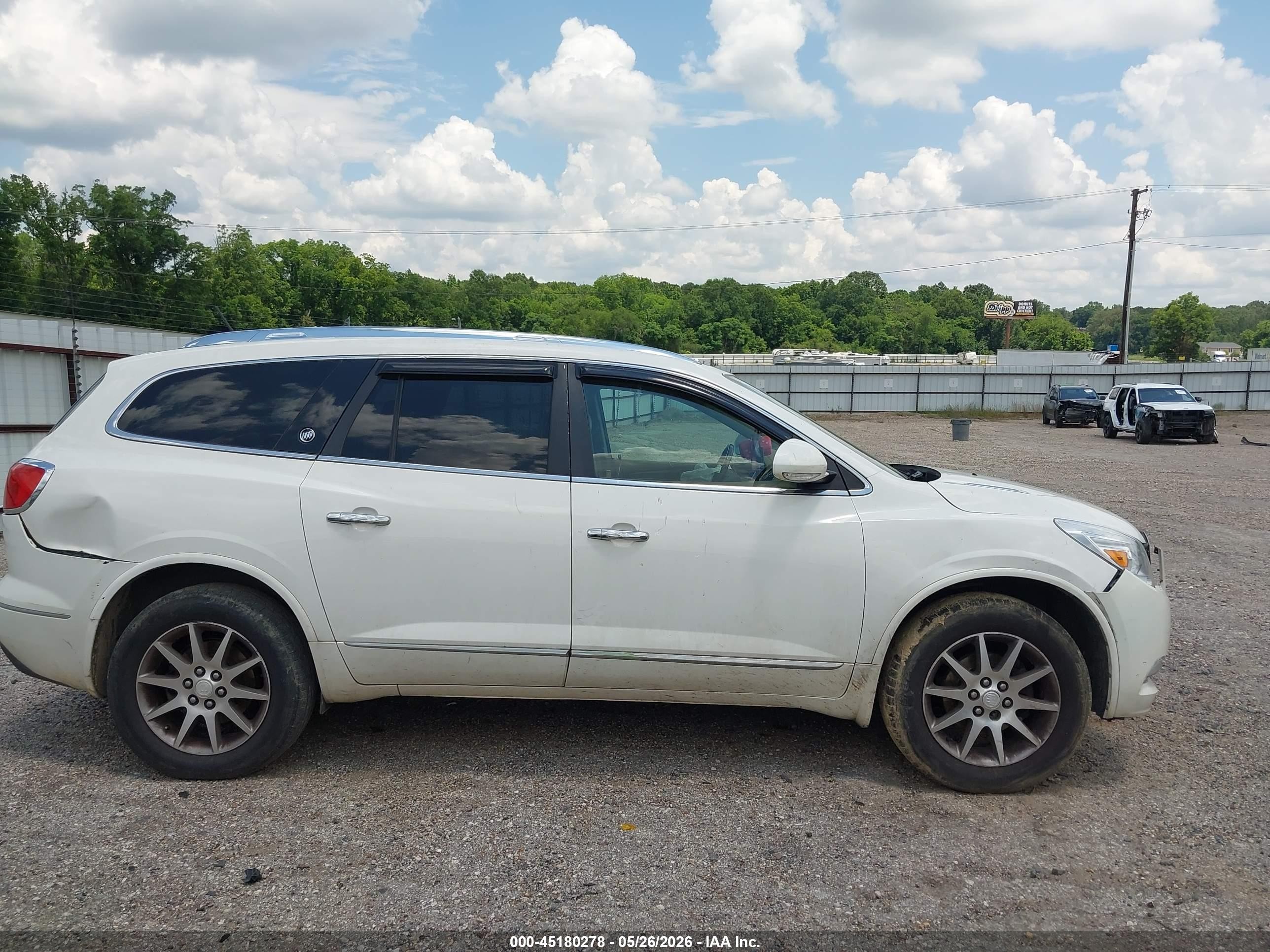 2015 Buick Enclave Leather White vin: 5GAKRBKD1FJ259921