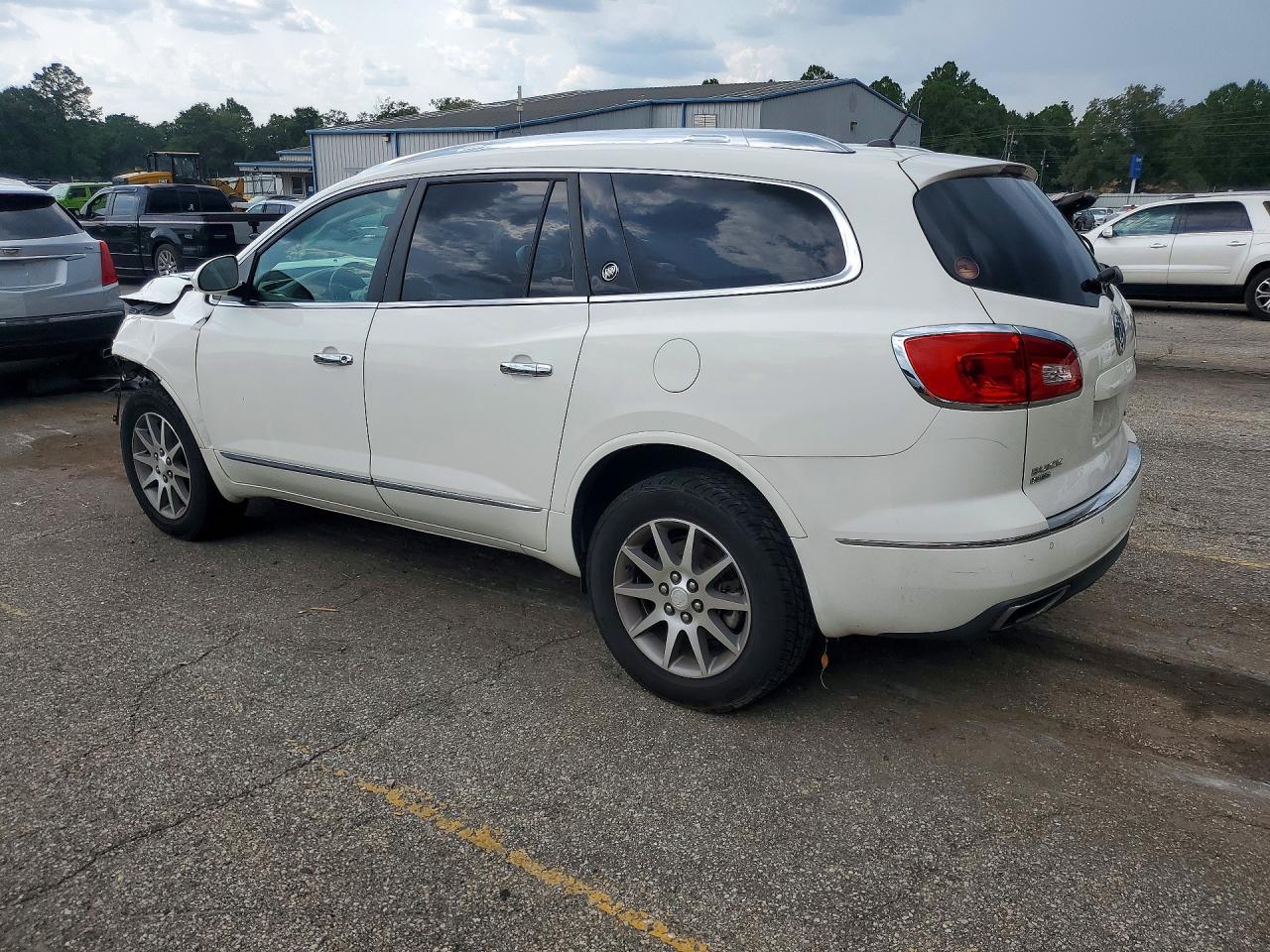 2015 Buick Enclave White vin: 5GAKRBKD1FJ273494