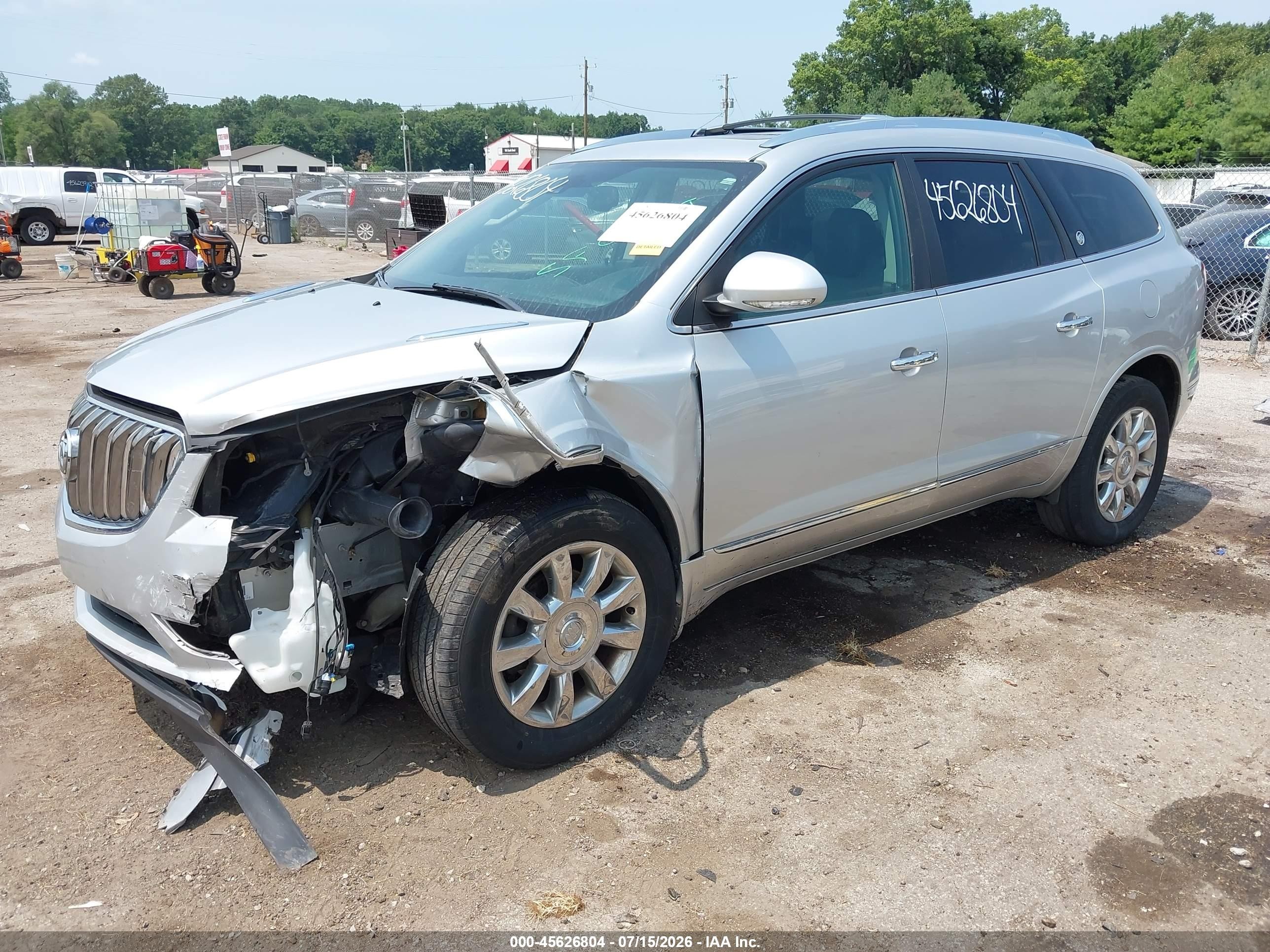 2015 Buick Enclave Leather Silver vin: 5GAKRBKD1FJ387947