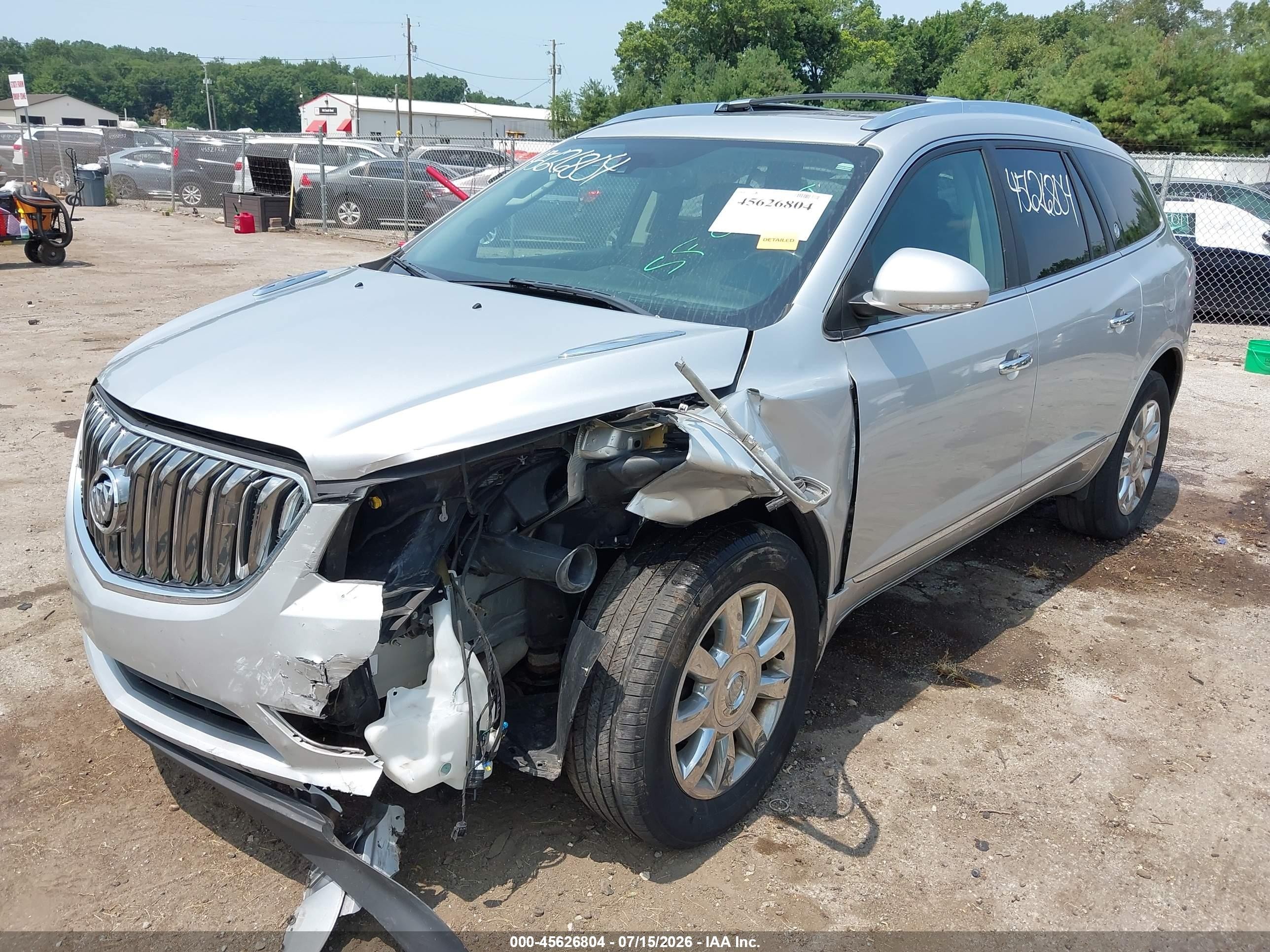 2015 Buick Enclave Leather Silver vin: 5GAKRBKD1FJ387947