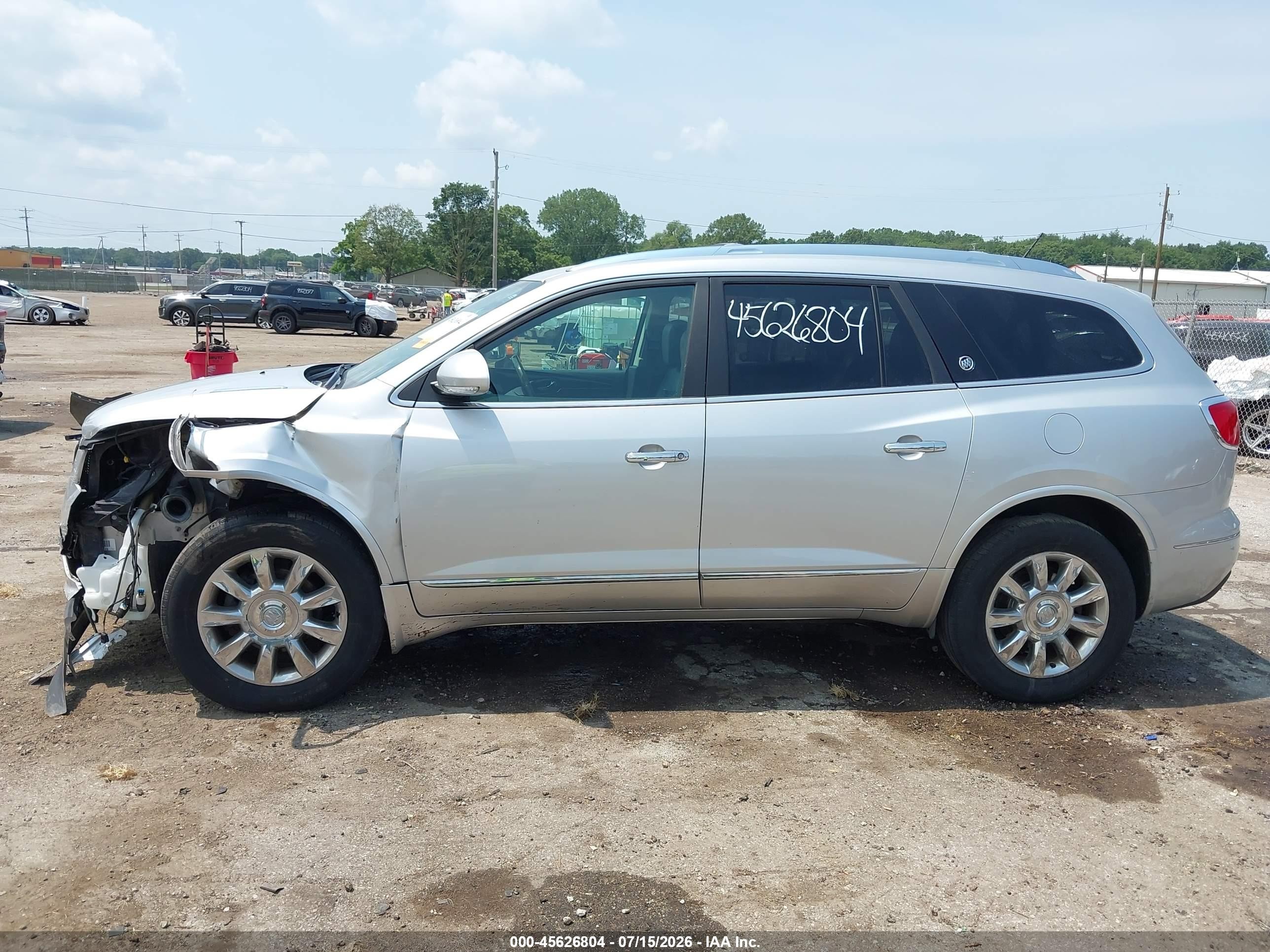 2015 Buick Enclave Leather Silver vin: 5GAKRBKD1FJ387947
