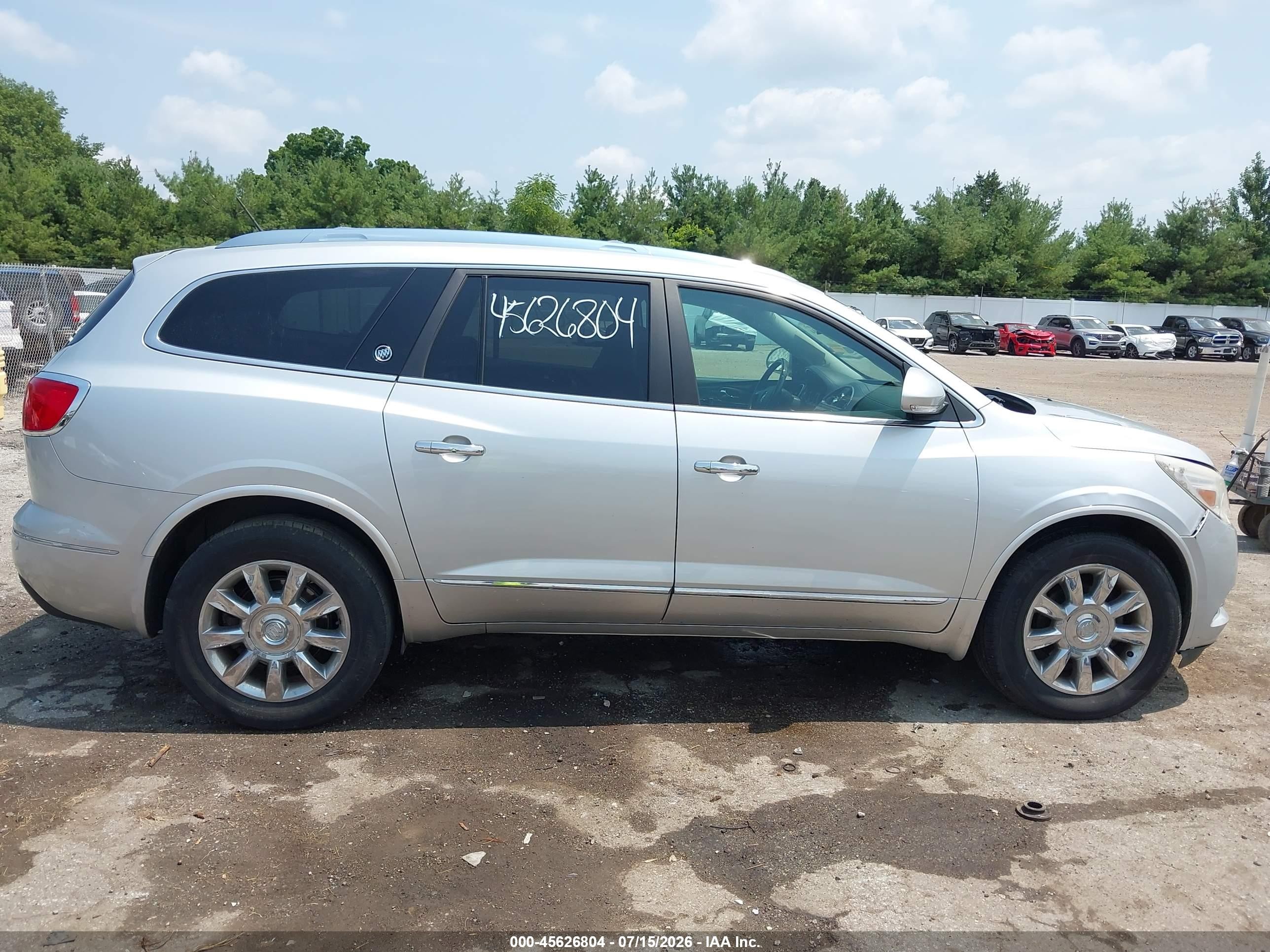 2015 Buick Enclave Leather Silver vin: 5GAKRBKD1FJ387947