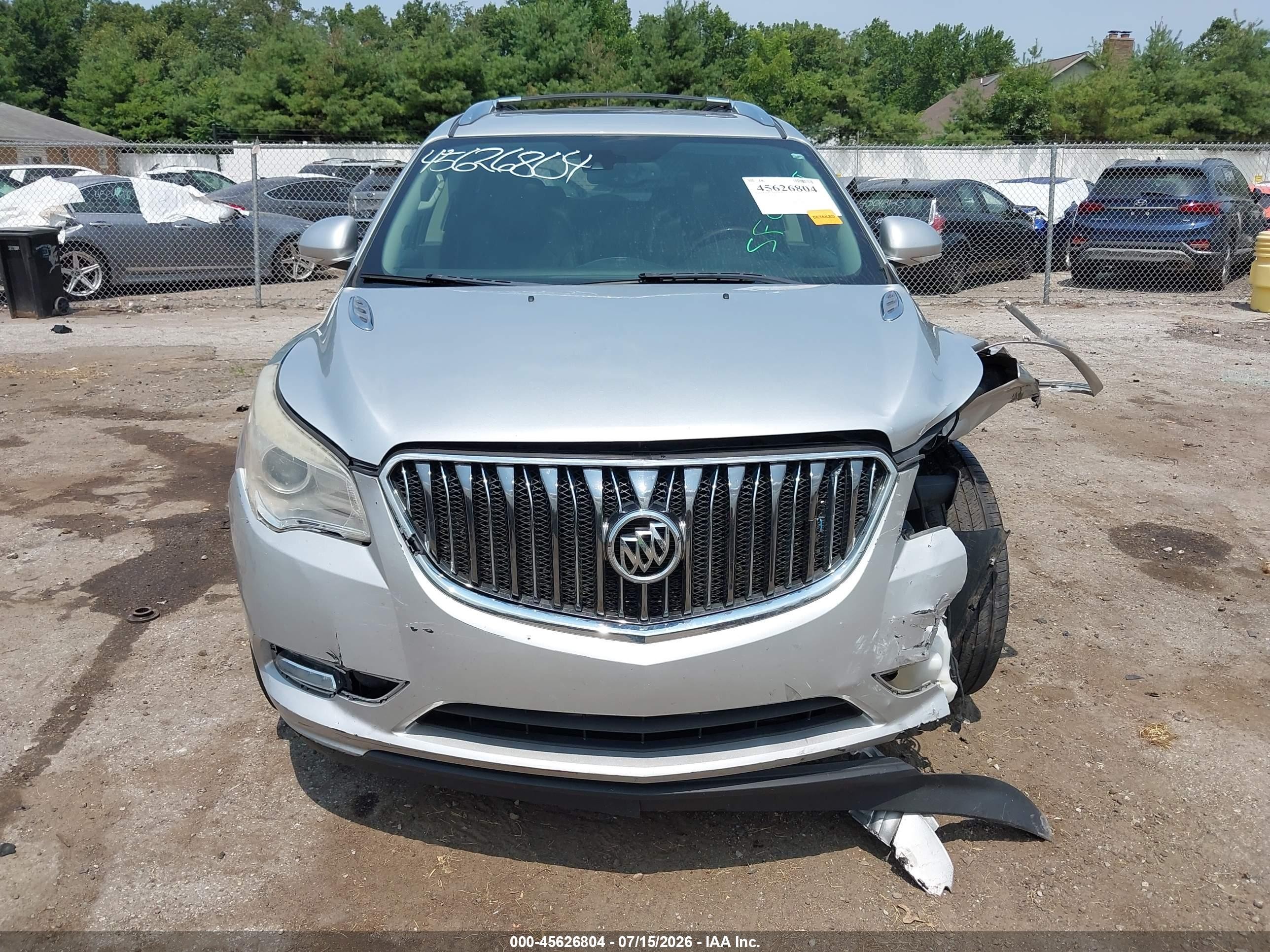 2015 Buick Enclave Leather Silver vin: 5GAKRBKD1FJ387947