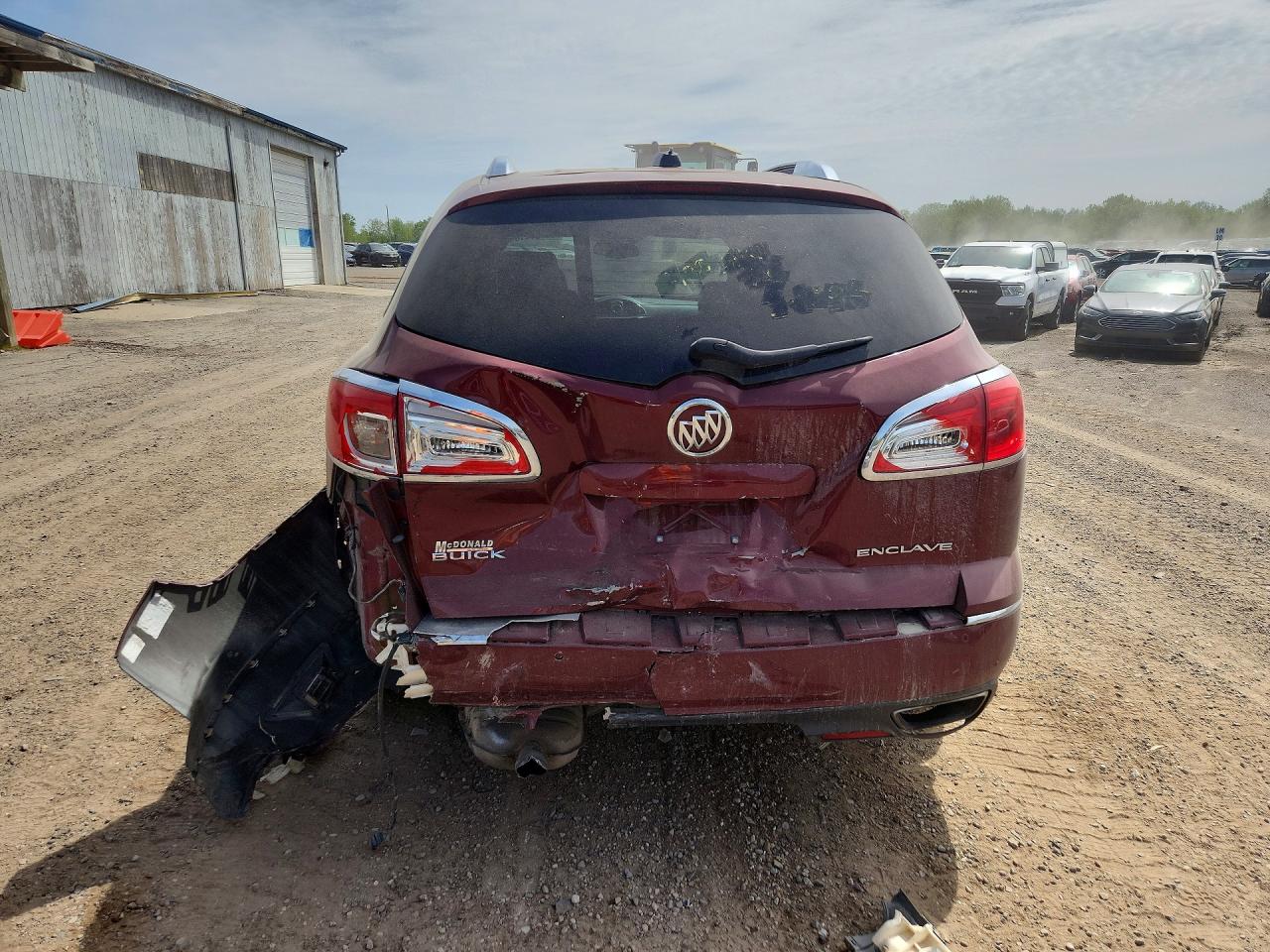 2016 Buick Enclave Бордовый vin: 5GAKRBKD1GJ132197
