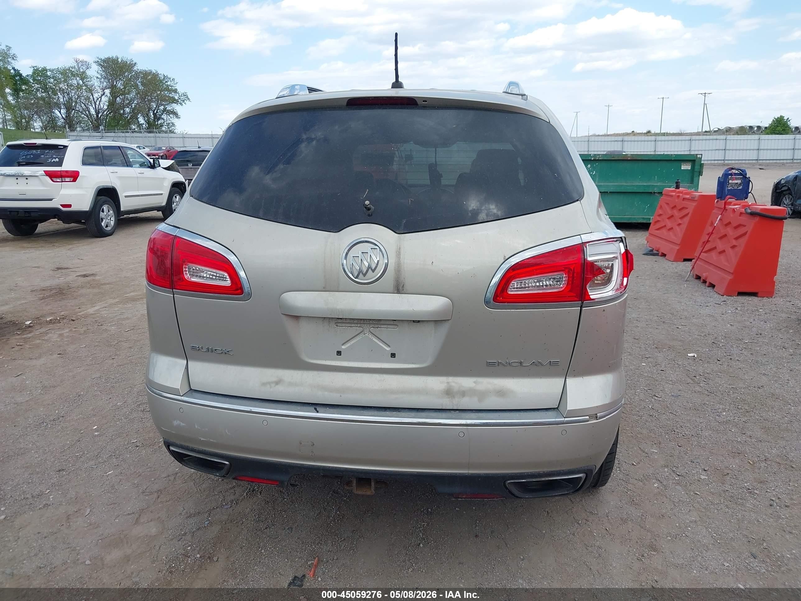 2014 Buick Enclave Leather Beige vin: 5GAKRBKD2EJ172284