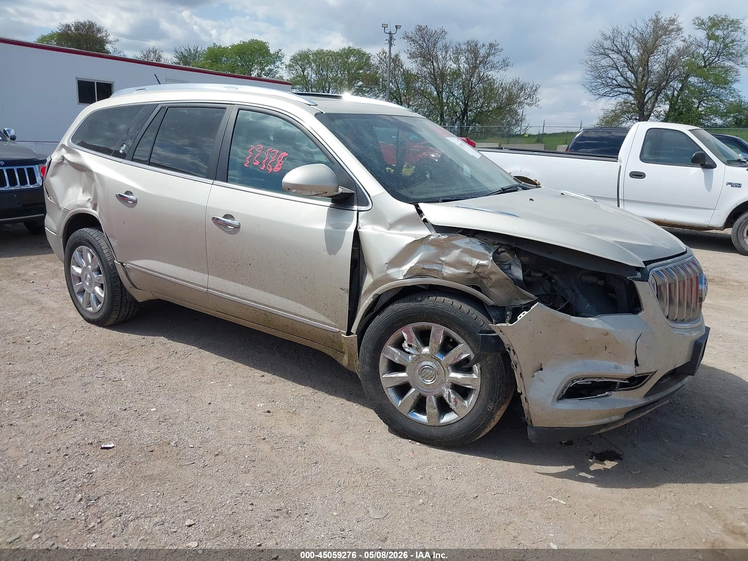 2014 Buick Enclave Leather Beige vin: 5GAKRBKD2EJ172284