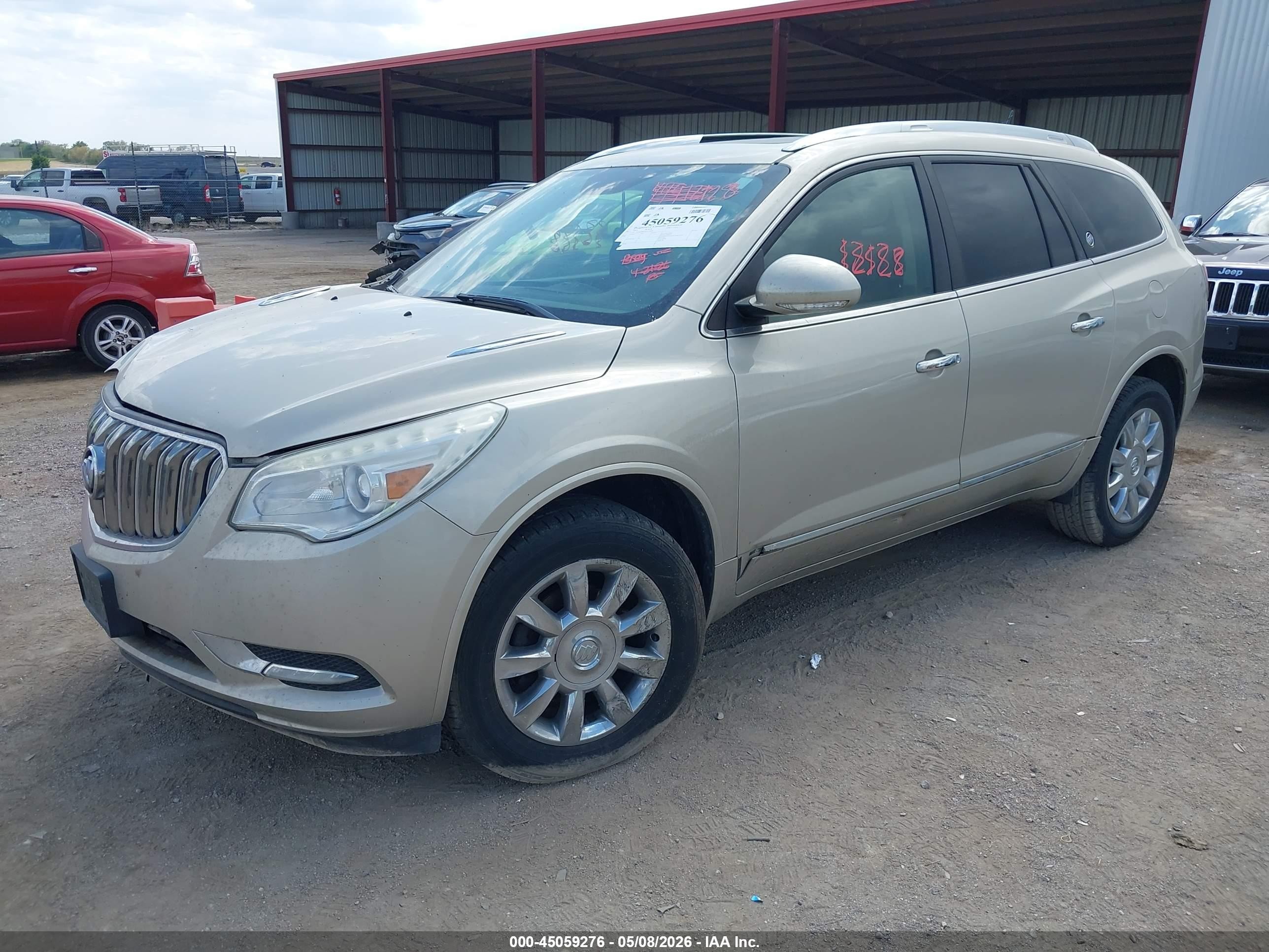 2014 Buick Enclave Leather Beige vin: 5GAKRBKD2EJ172284