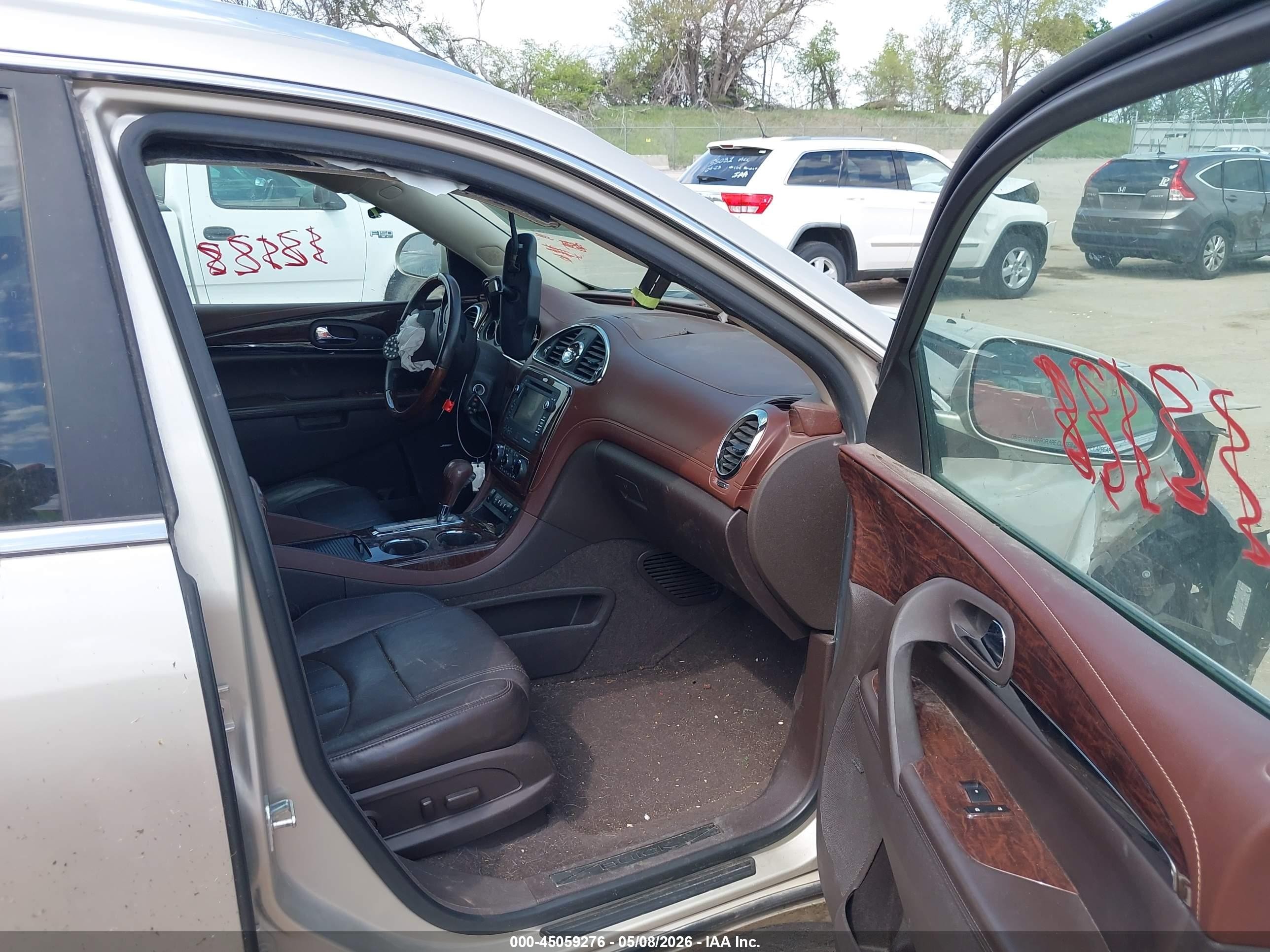 2014 Buick Enclave Leather Beige vin: 5GAKRBKD2EJ172284