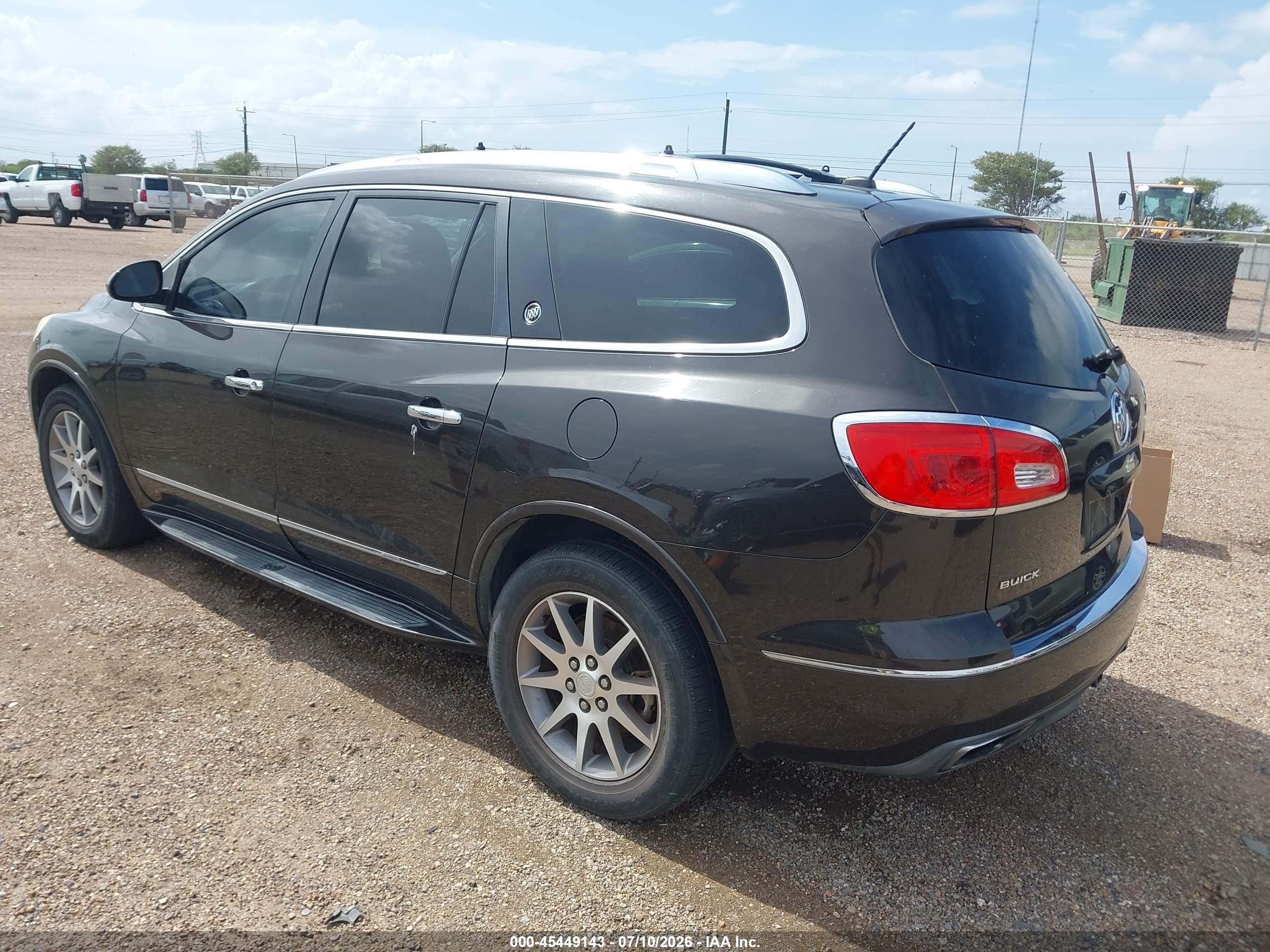 2014 Buick Enclave Leather Black vin: 5GAKRBKD2EJ183043
