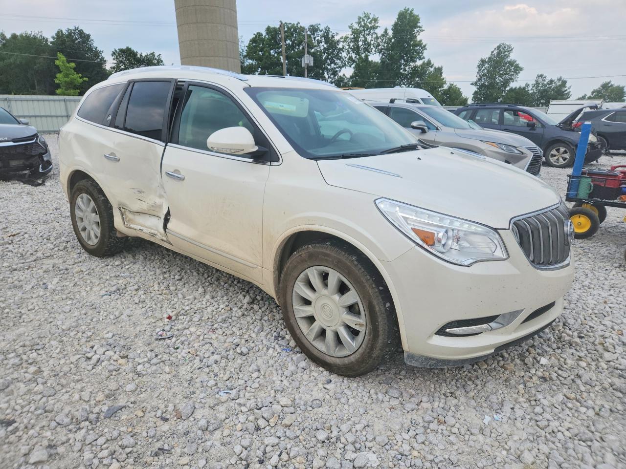 2014 Buick Enclave Белый vin: 5GAKRBKD2EJ192809