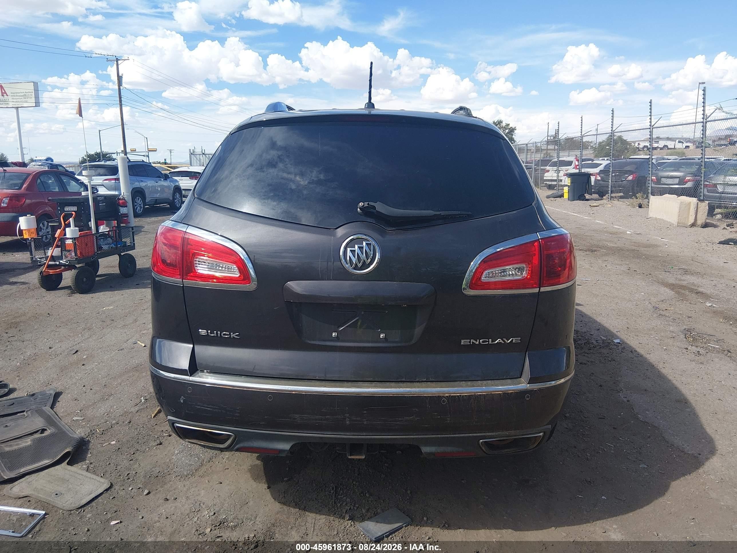 2014 Buick Enclave Leather Gray vin: 5GAKRBKD2EJ239840