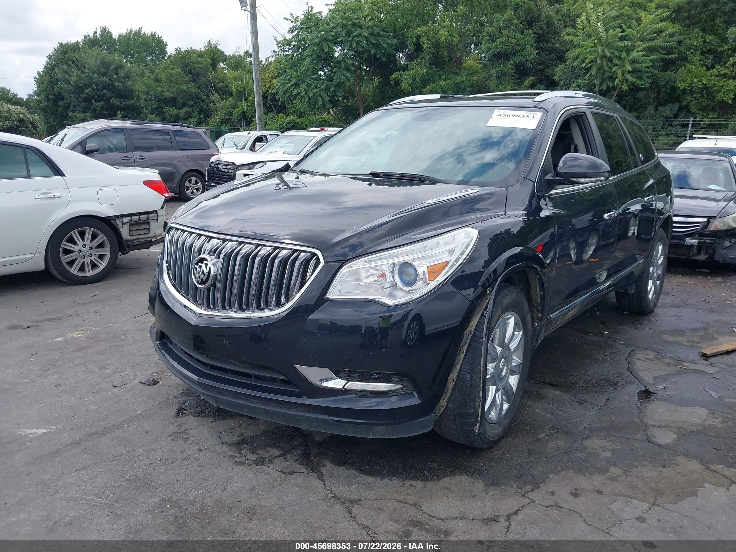 2015 Buick Enclave Leather Black vin: 5GAKRBKD2FJ190432
