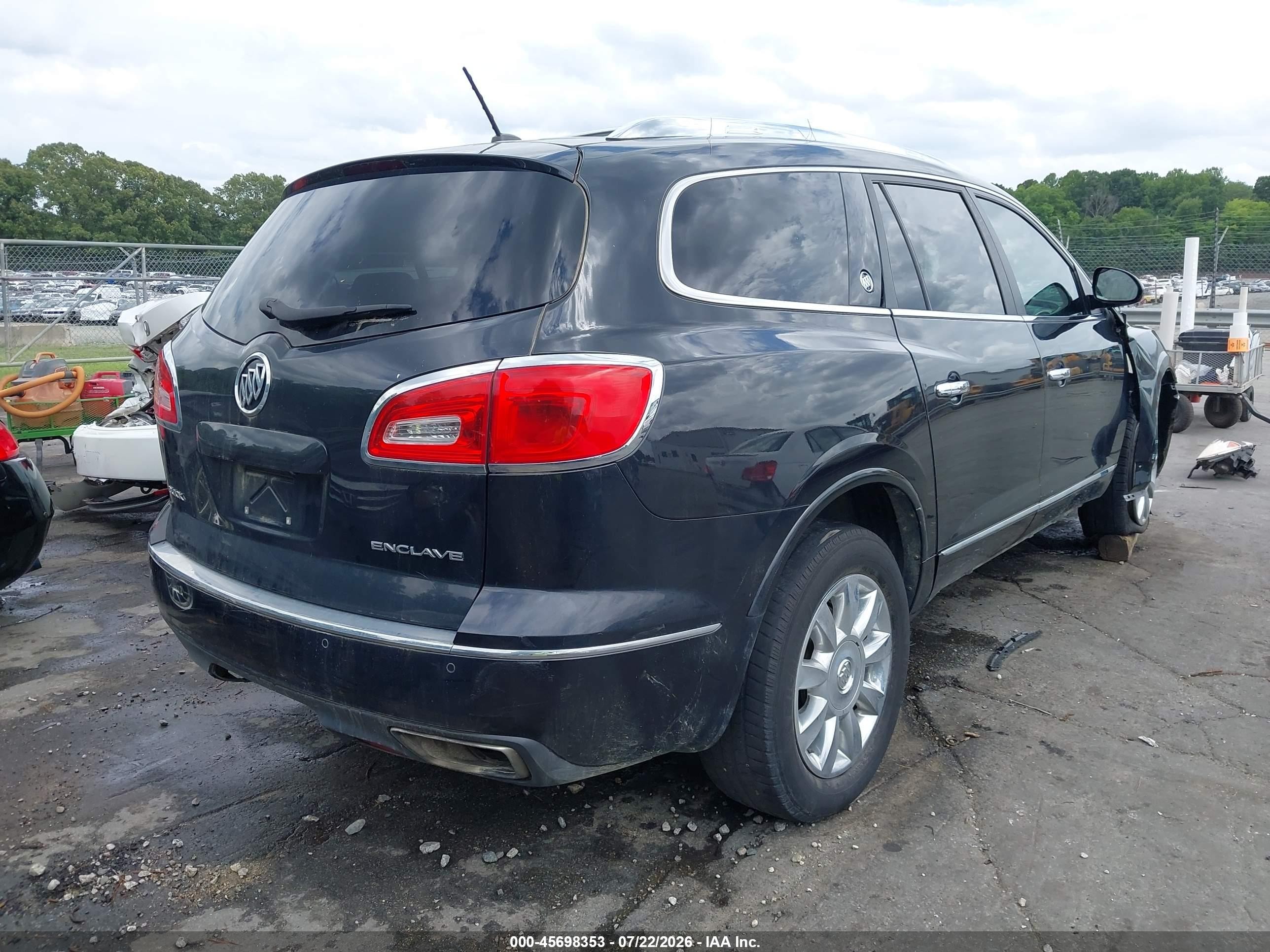 2015 Buick Enclave Leather Black vin: 5GAKRBKD2FJ190432