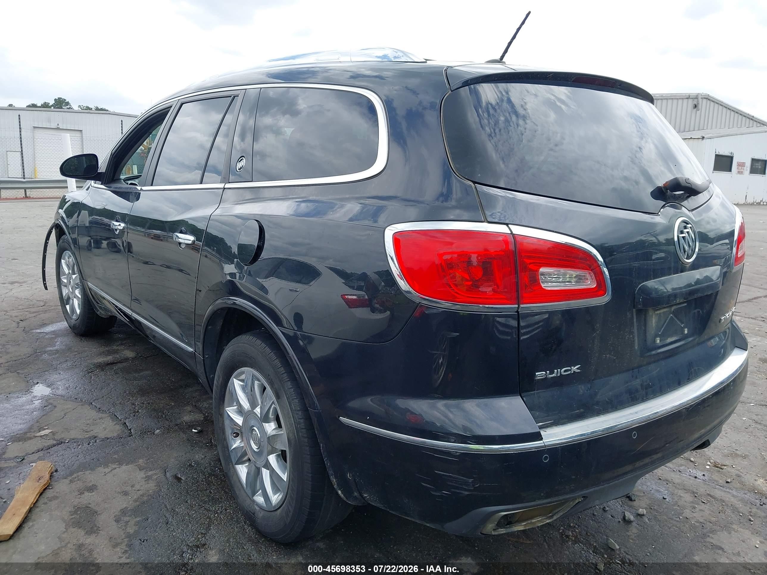 2015 Buick Enclave Leather Black vin: 5GAKRBKD2FJ190432