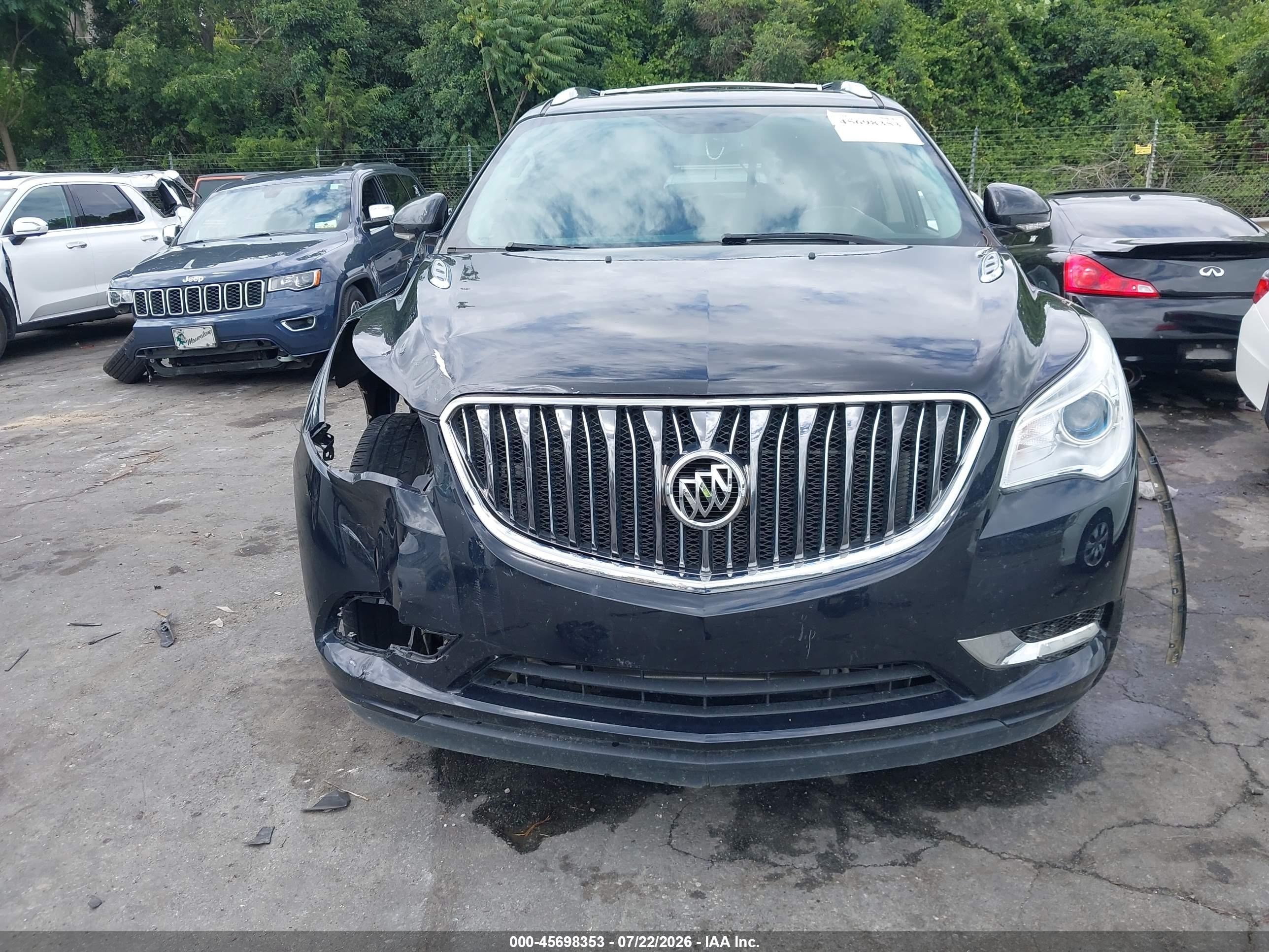 2015 Buick Enclave Leather Black vin: 5GAKRBKD2FJ190432