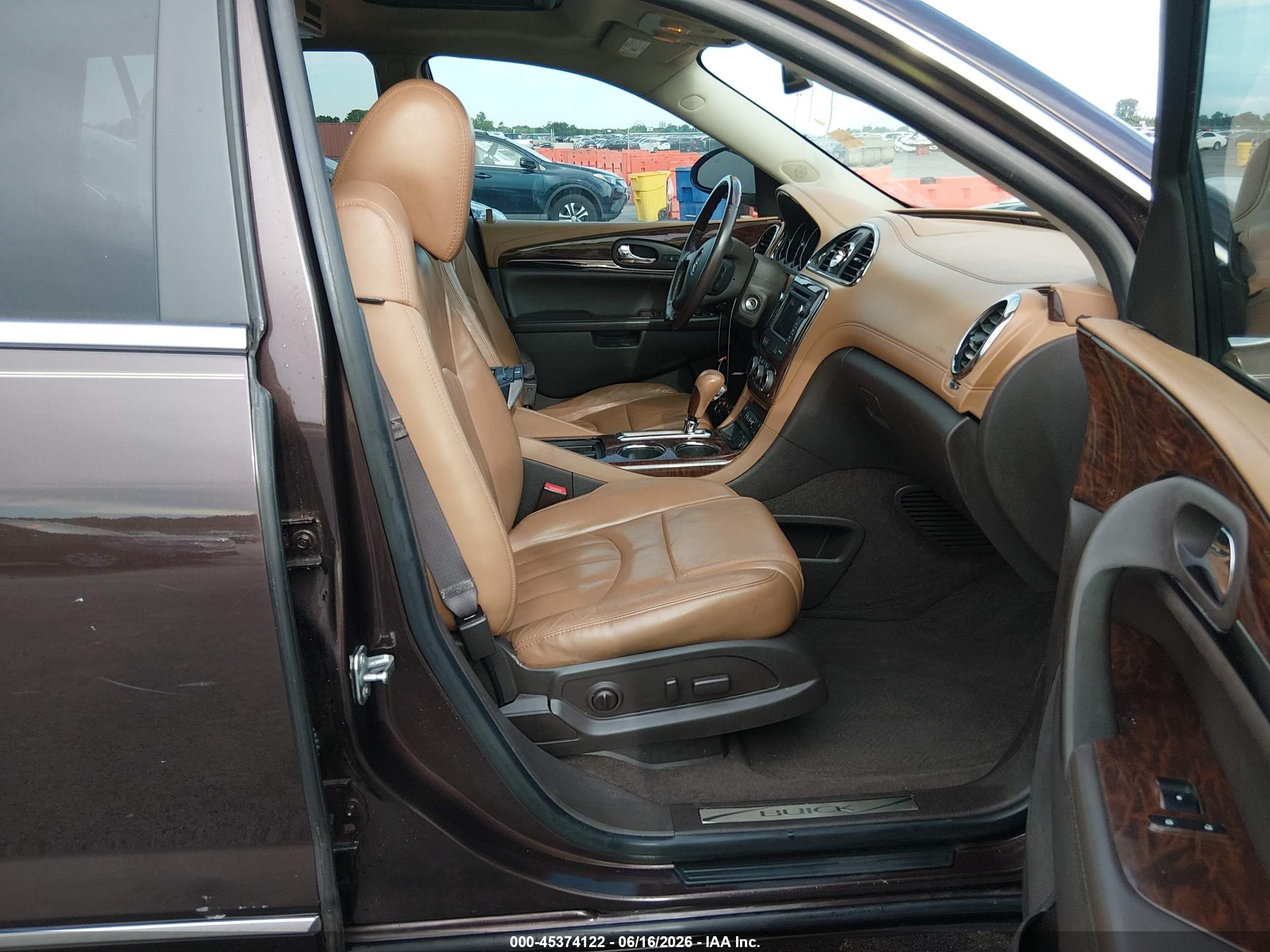2015 Buick Enclave Leather Brown vin: 5GAKRBKD2FJ351927