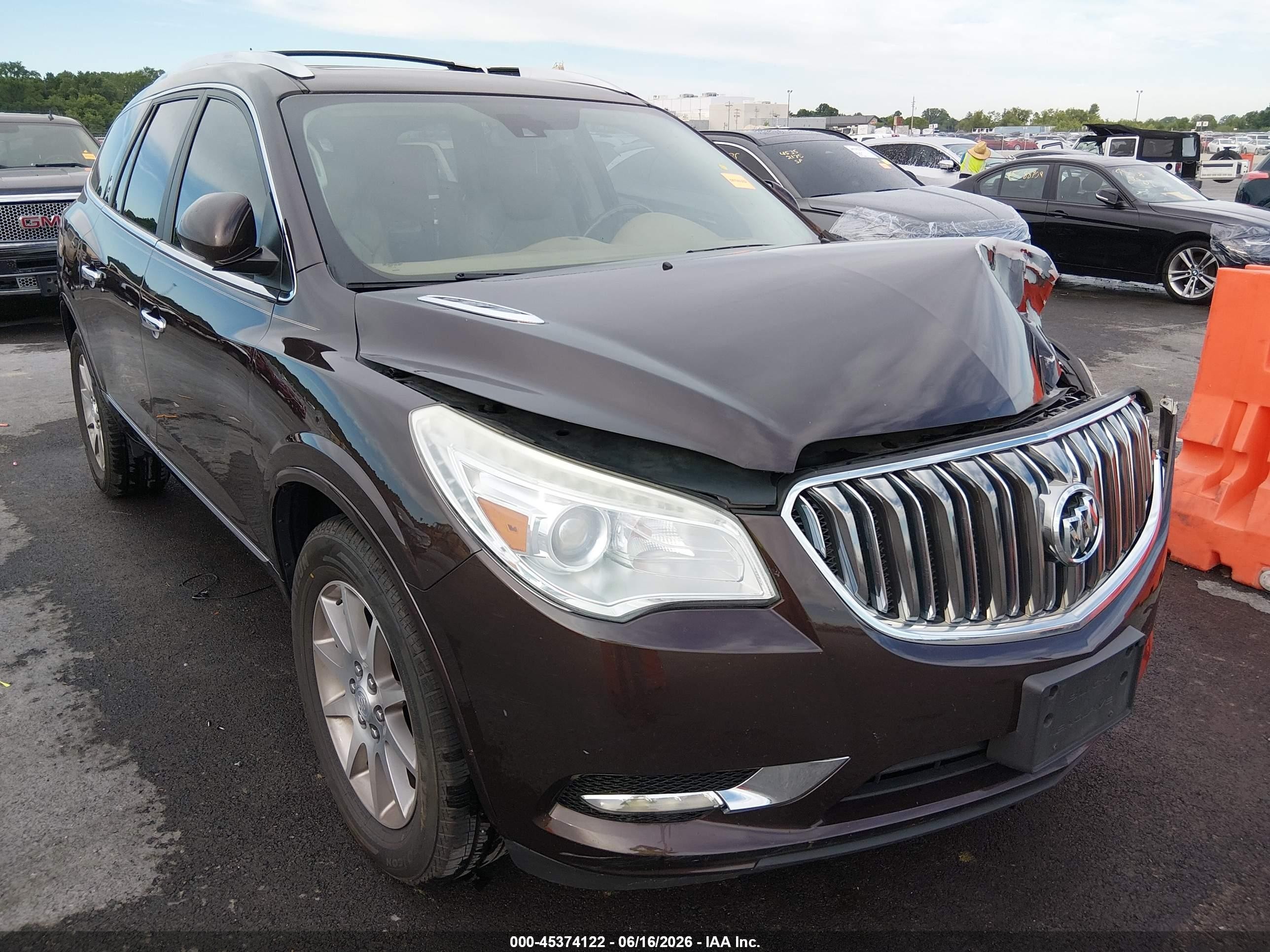 2015 Buick Enclave Leather Brown vin: 5GAKRBKD2FJ351927