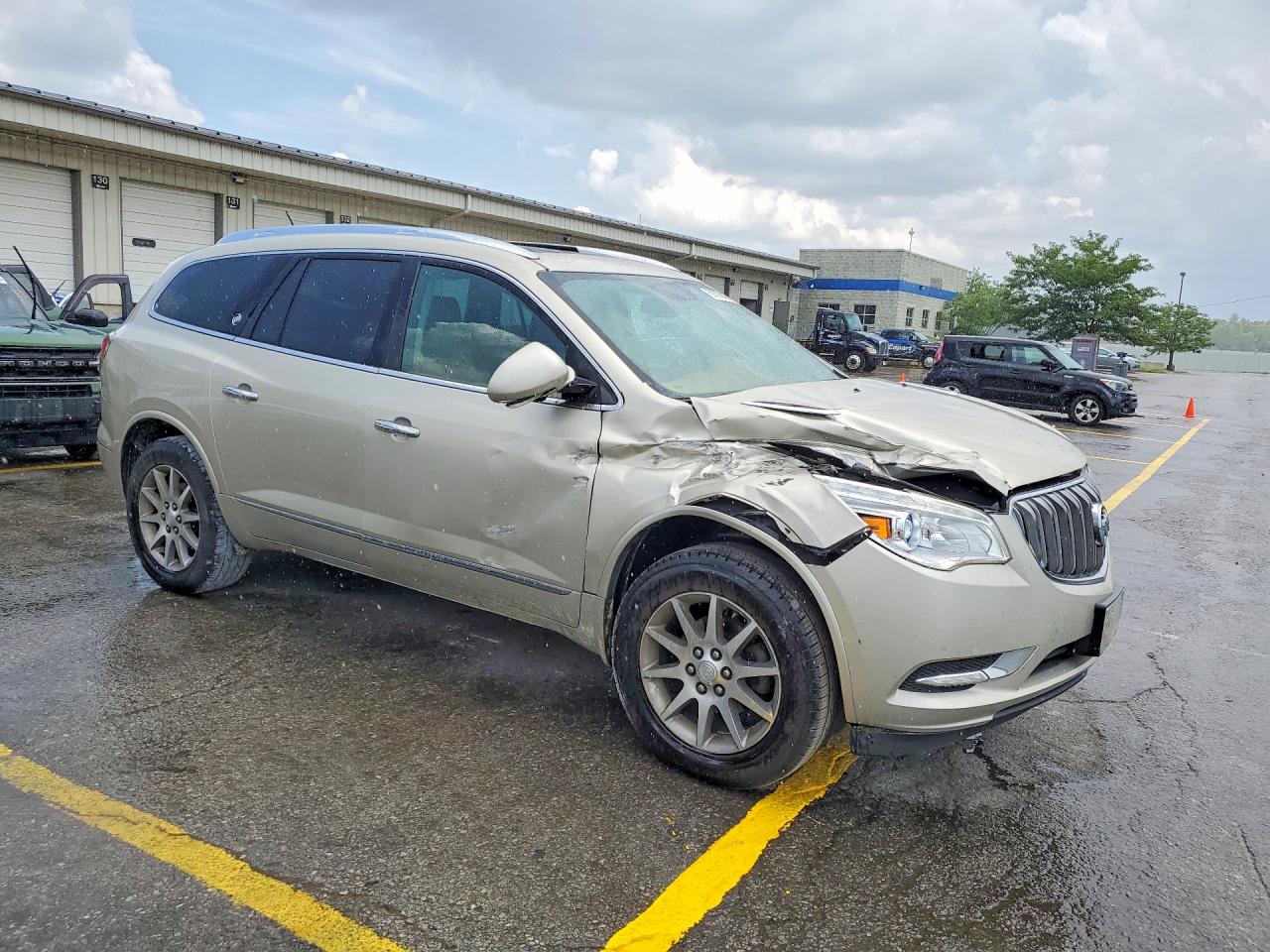 2015 Buick Enclave Beige vin: 5GAKRBKD2FJ386614
