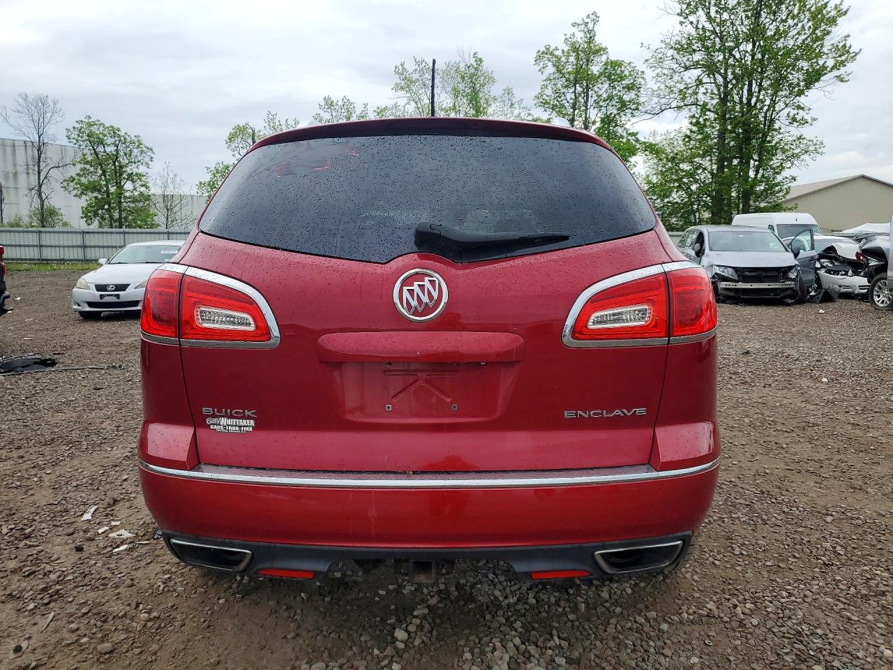 2014 Buick Enclave Red vin: 5GAKRBKD3EJ211741