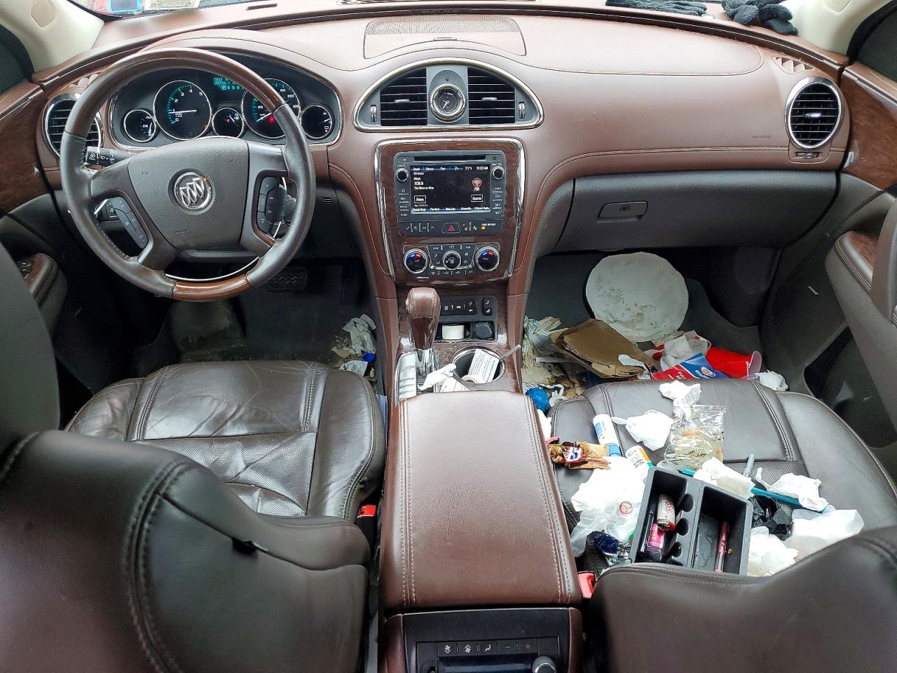 2014 Buick Enclave Red vin: 5GAKRBKD3EJ211741