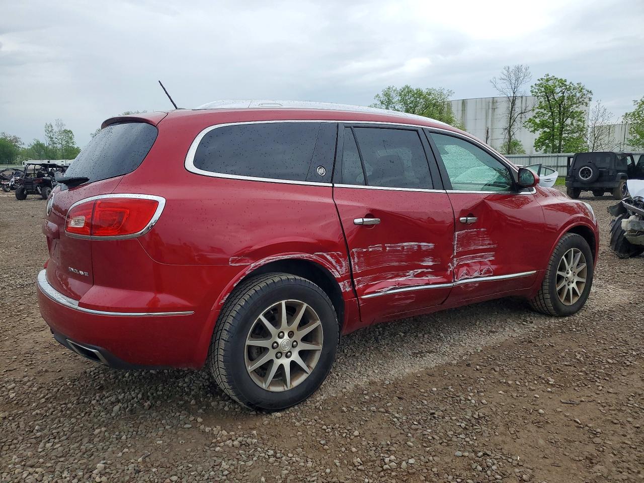 2014 Buick Enclave Red vin: 5GAKRBKD3EJ211741