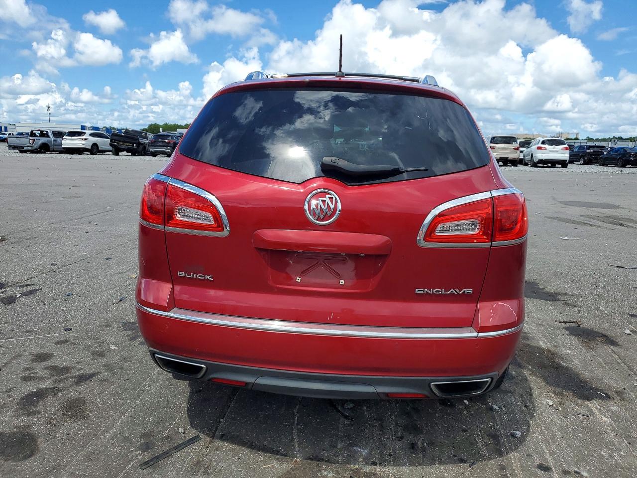 2014 Buick Enclave Red vin: 5GAKRBKD3EJ212582