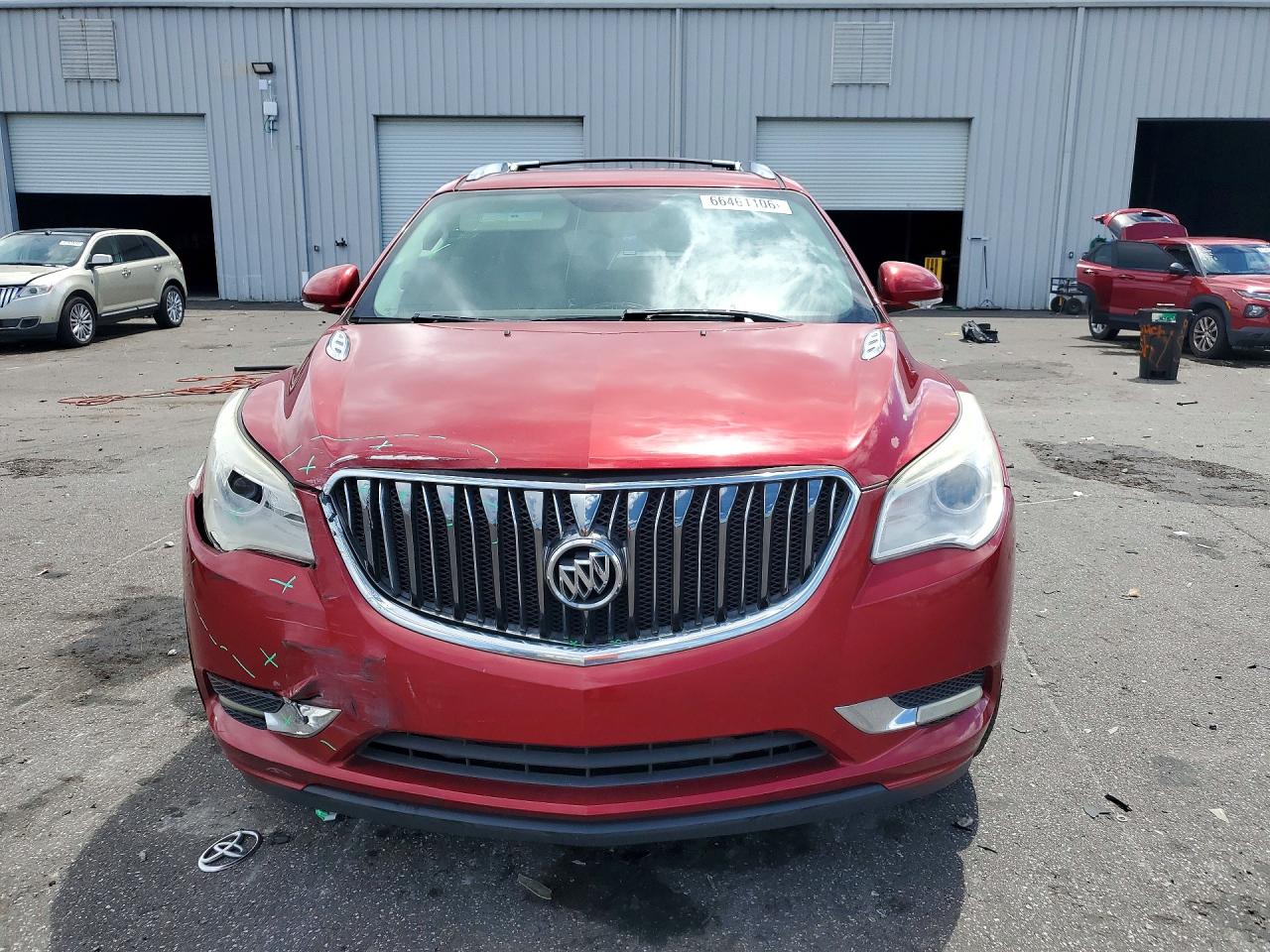2014 Buick Enclave Red vin: 5GAKRBKD3EJ212582