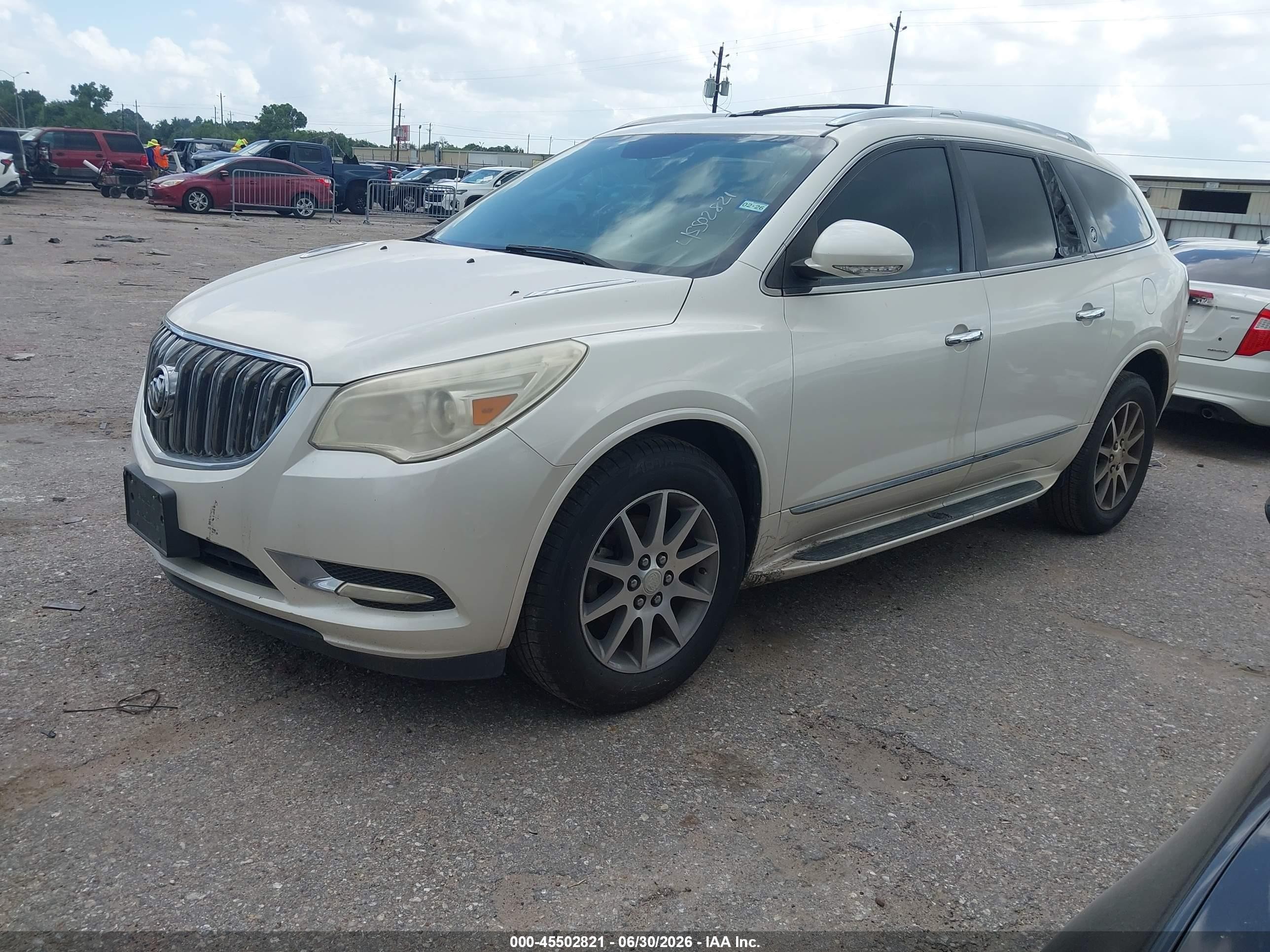 2014 Buick Enclave Leather White vin: 5GAKRBKD3EJ253505