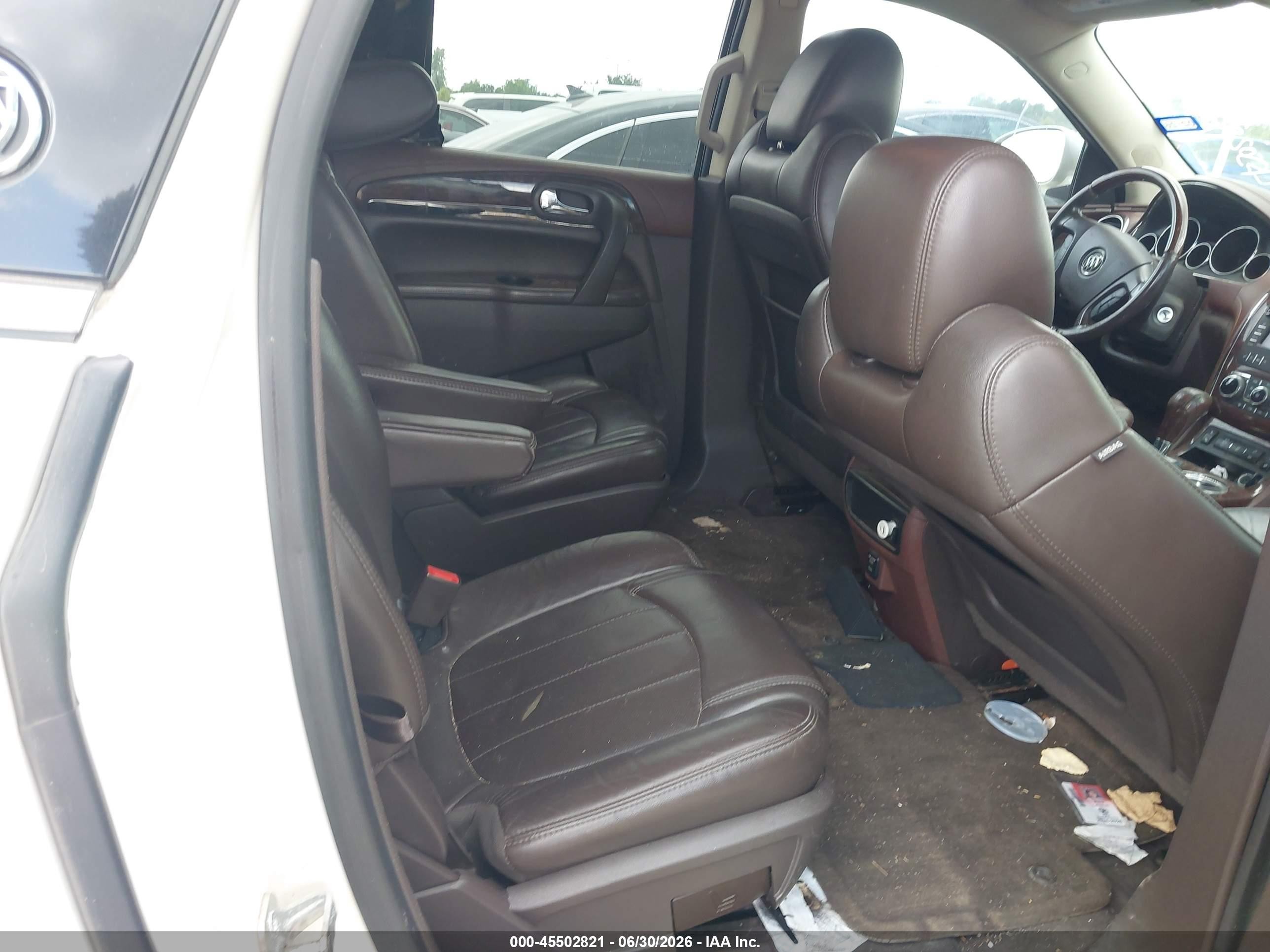 2014 Buick Enclave Leather White vin: 5GAKRBKD3EJ253505