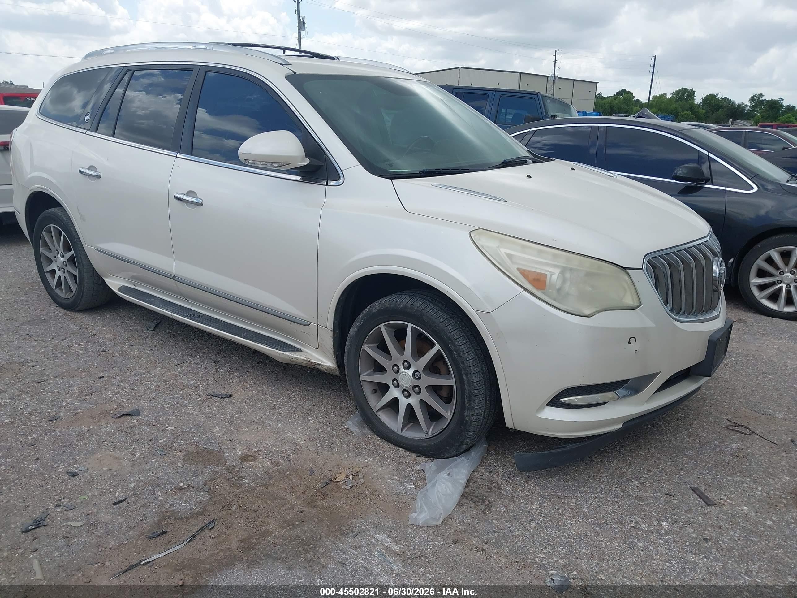 2014 Buick Enclave Leather White vin: 5GAKRBKD3EJ253505
