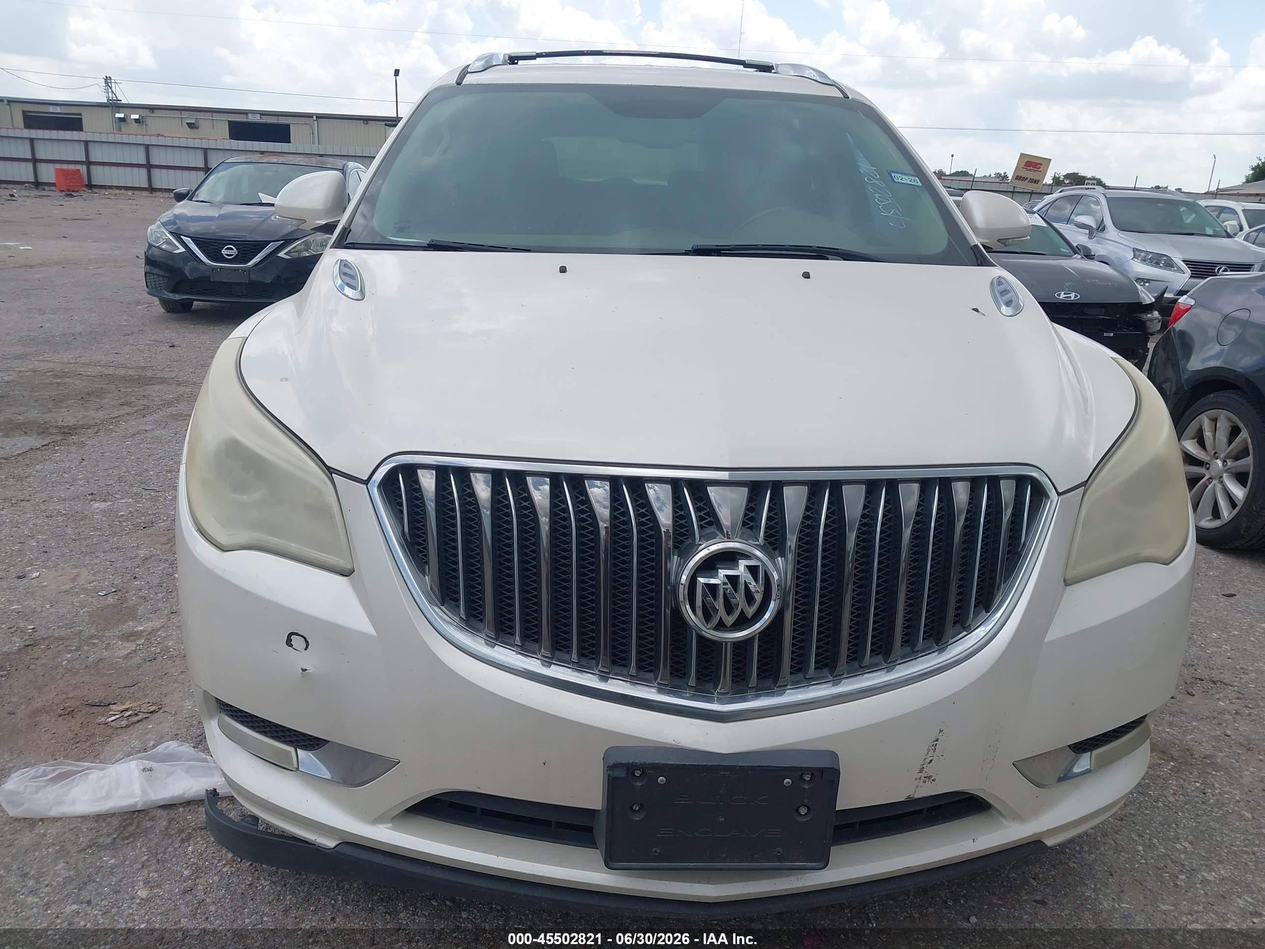 2014 Buick Enclave Leather White vin: 5GAKRBKD3EJ253505