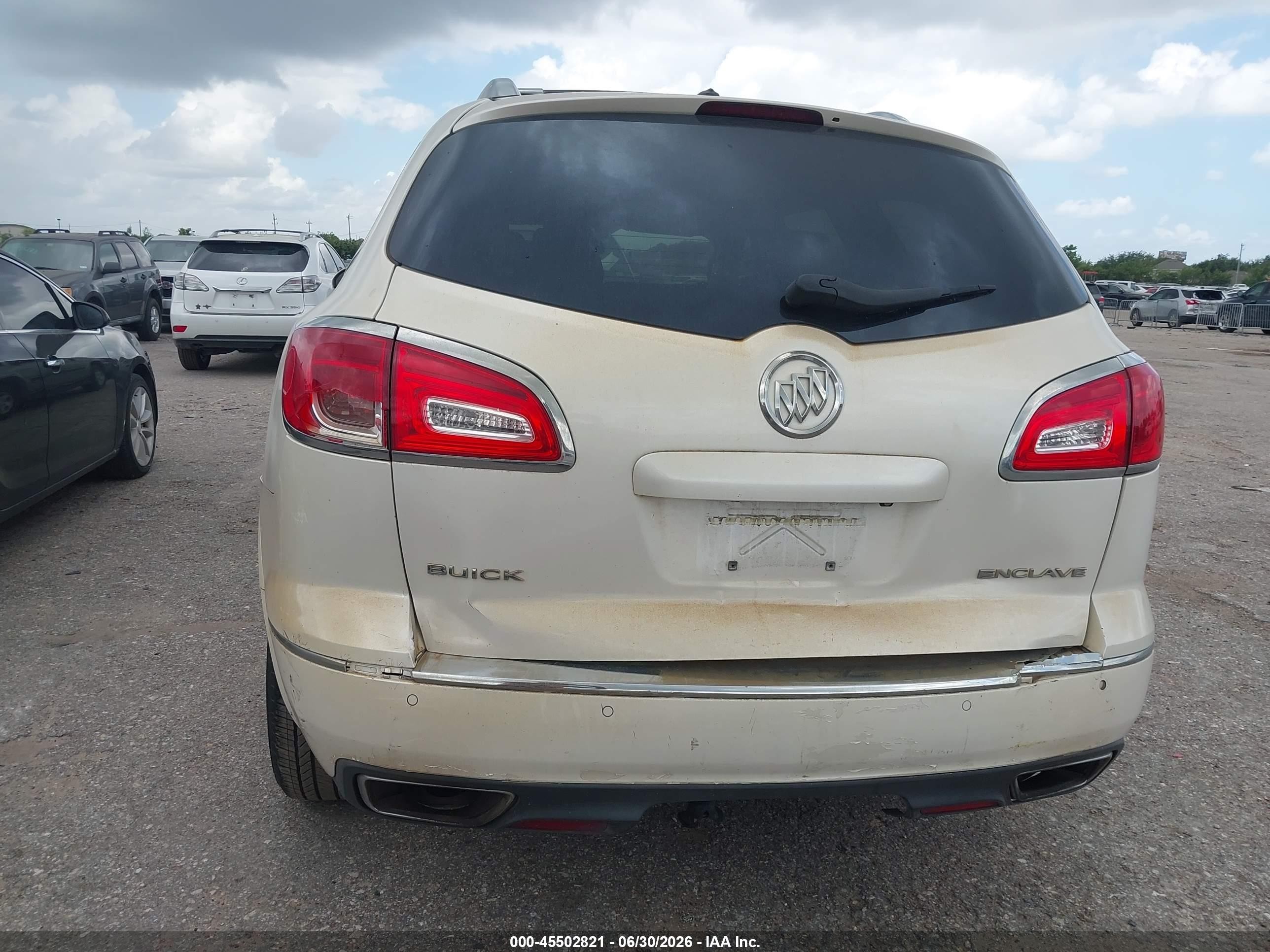 2014 Buick Enclave Leather White vin: 5GAKRBKD3EJ253505