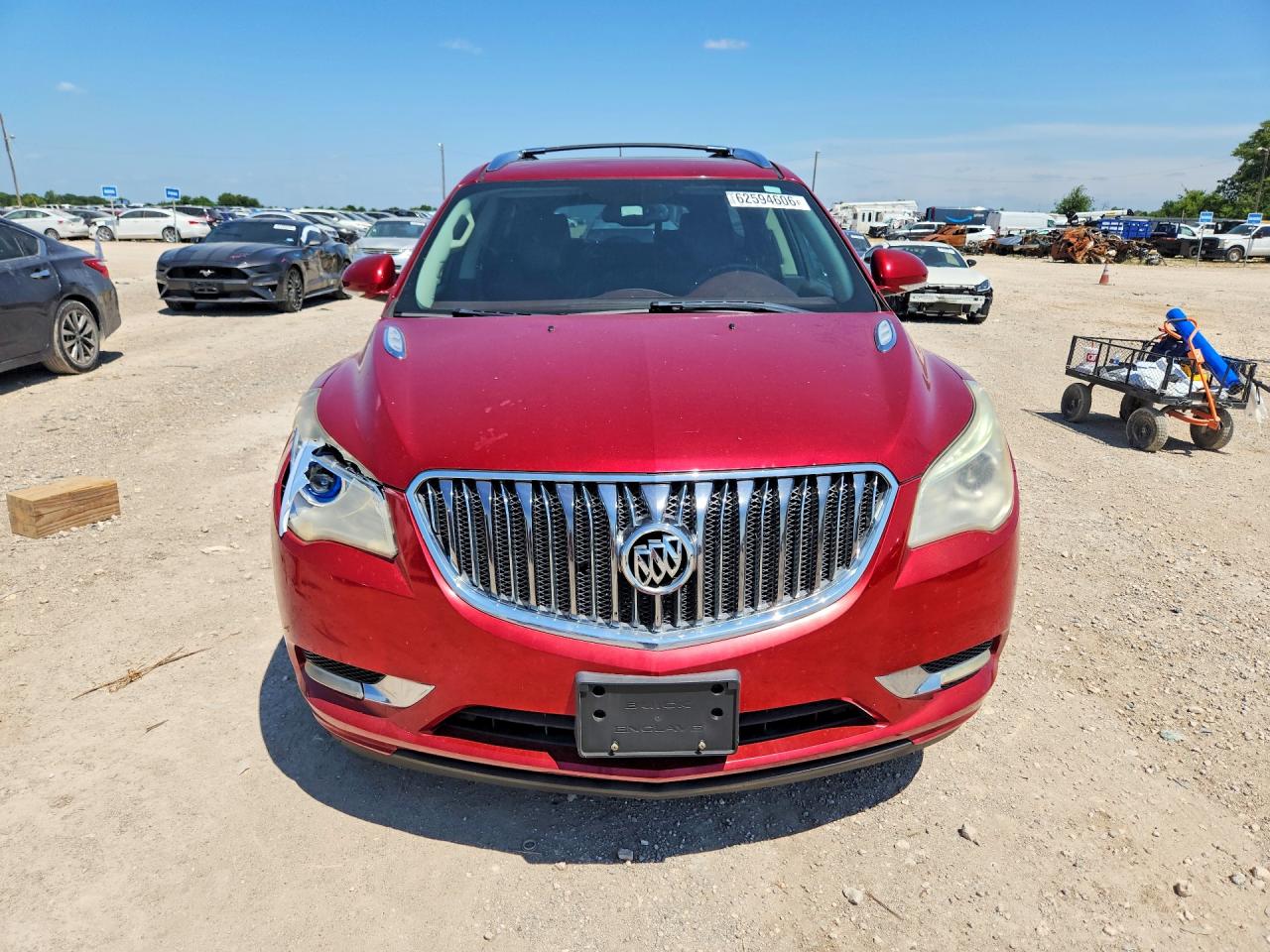 2014 Buick Enclave Red vin: 5GAKRBKD3EJ280719