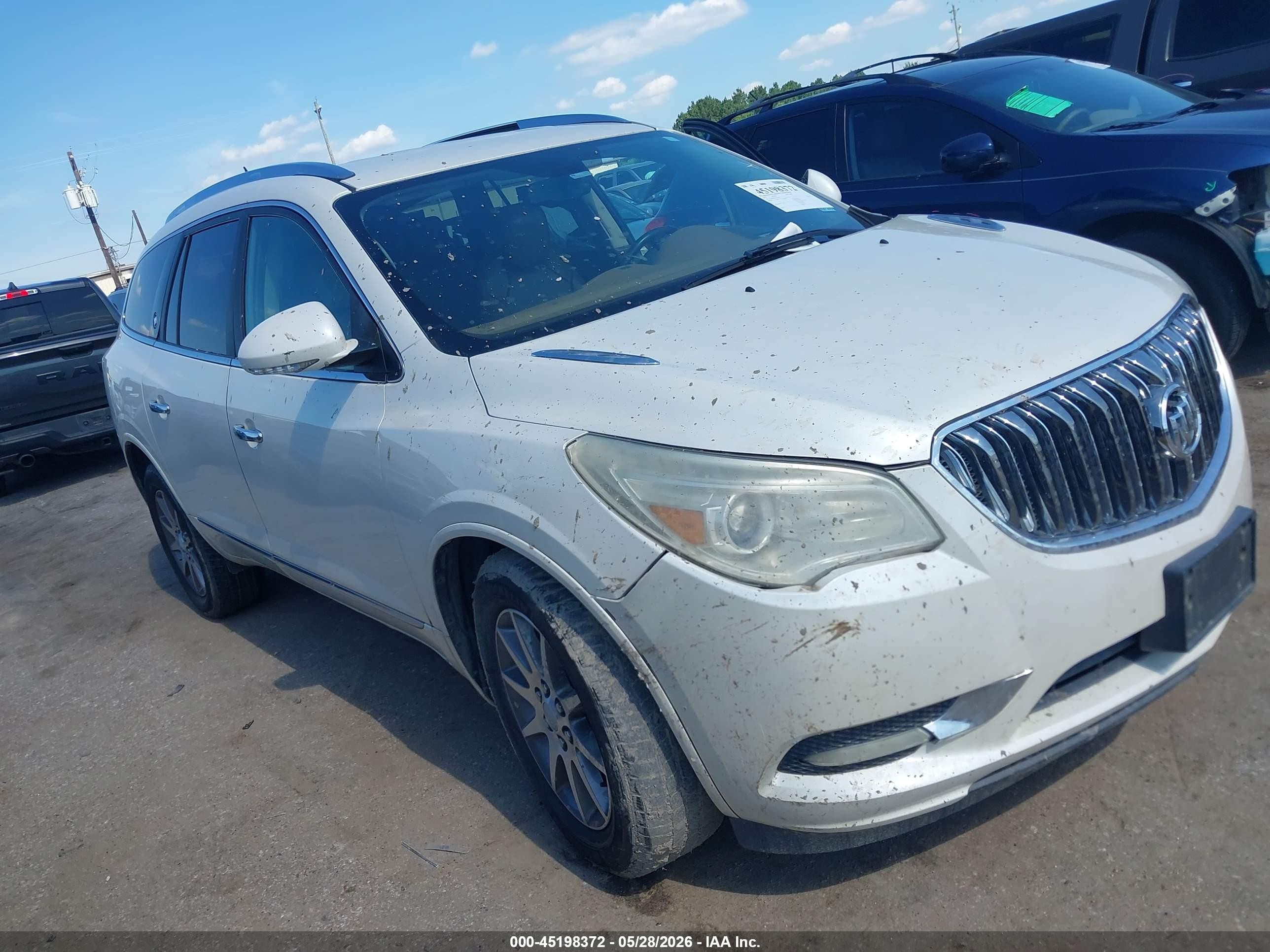 2015 Buick Enclave Leather White vin: 5GAKRBKD3FJ150781
