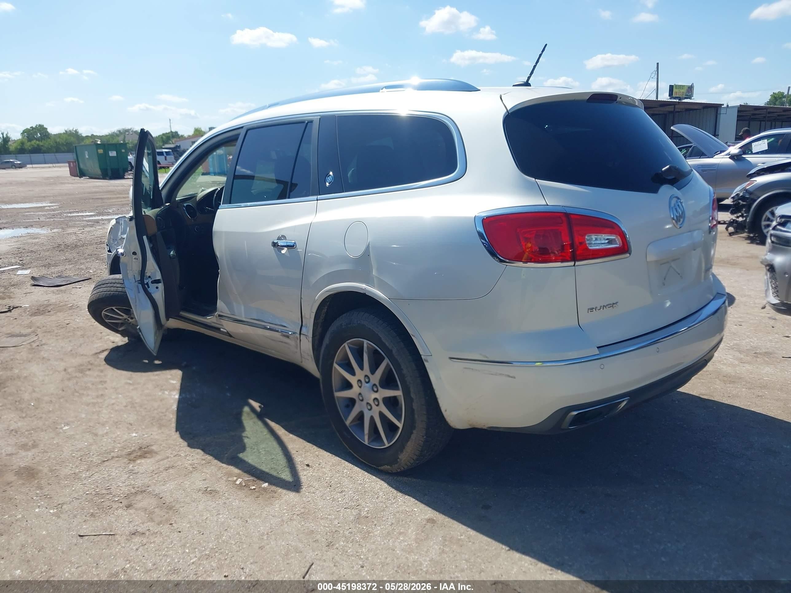 2015 Buick Enclave Leather White vin: 5GAKRBKD3FJ150781