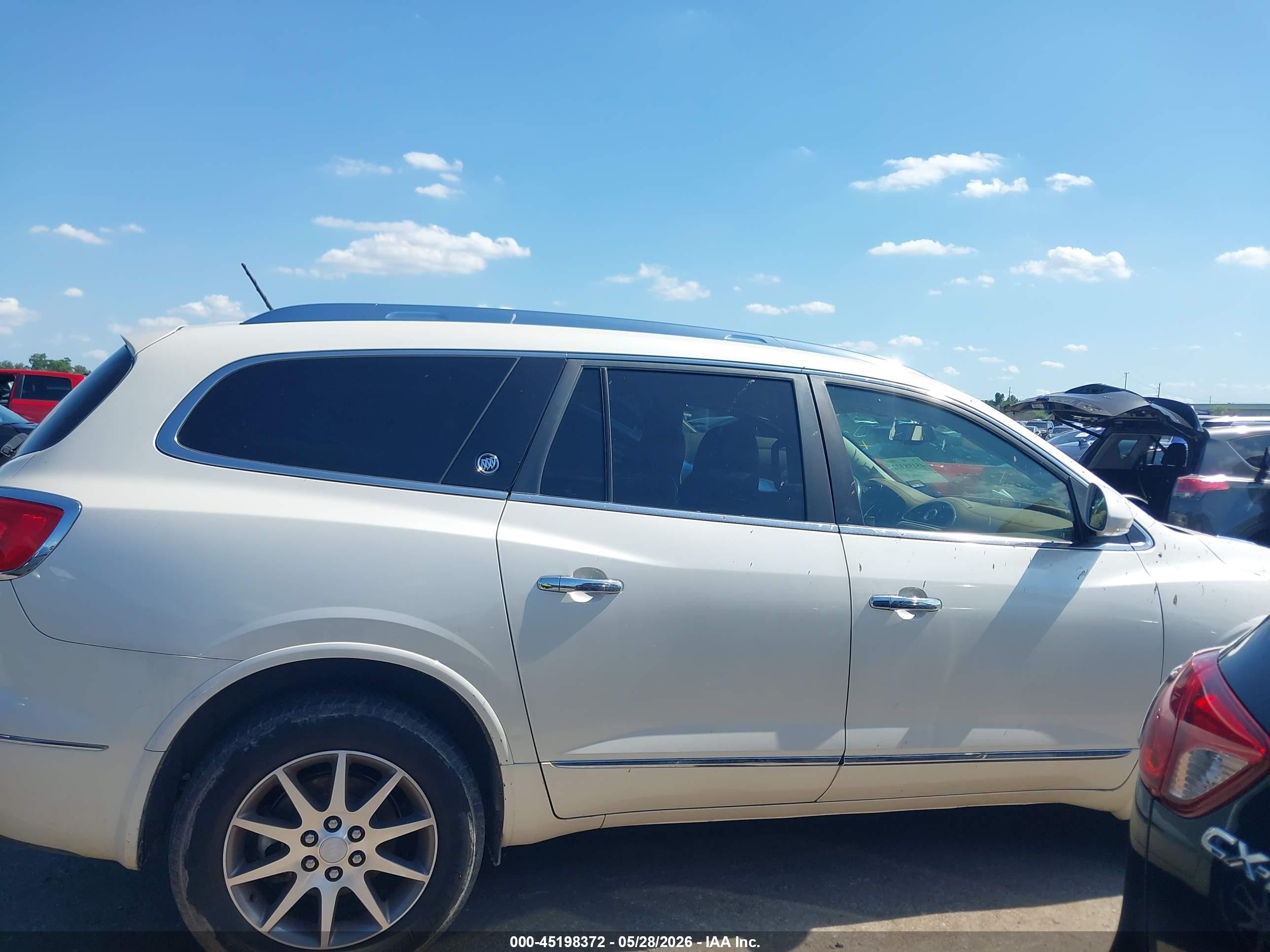 2015 Buick Enclave Leather White vin: 5GAKRBKD3FJ150781